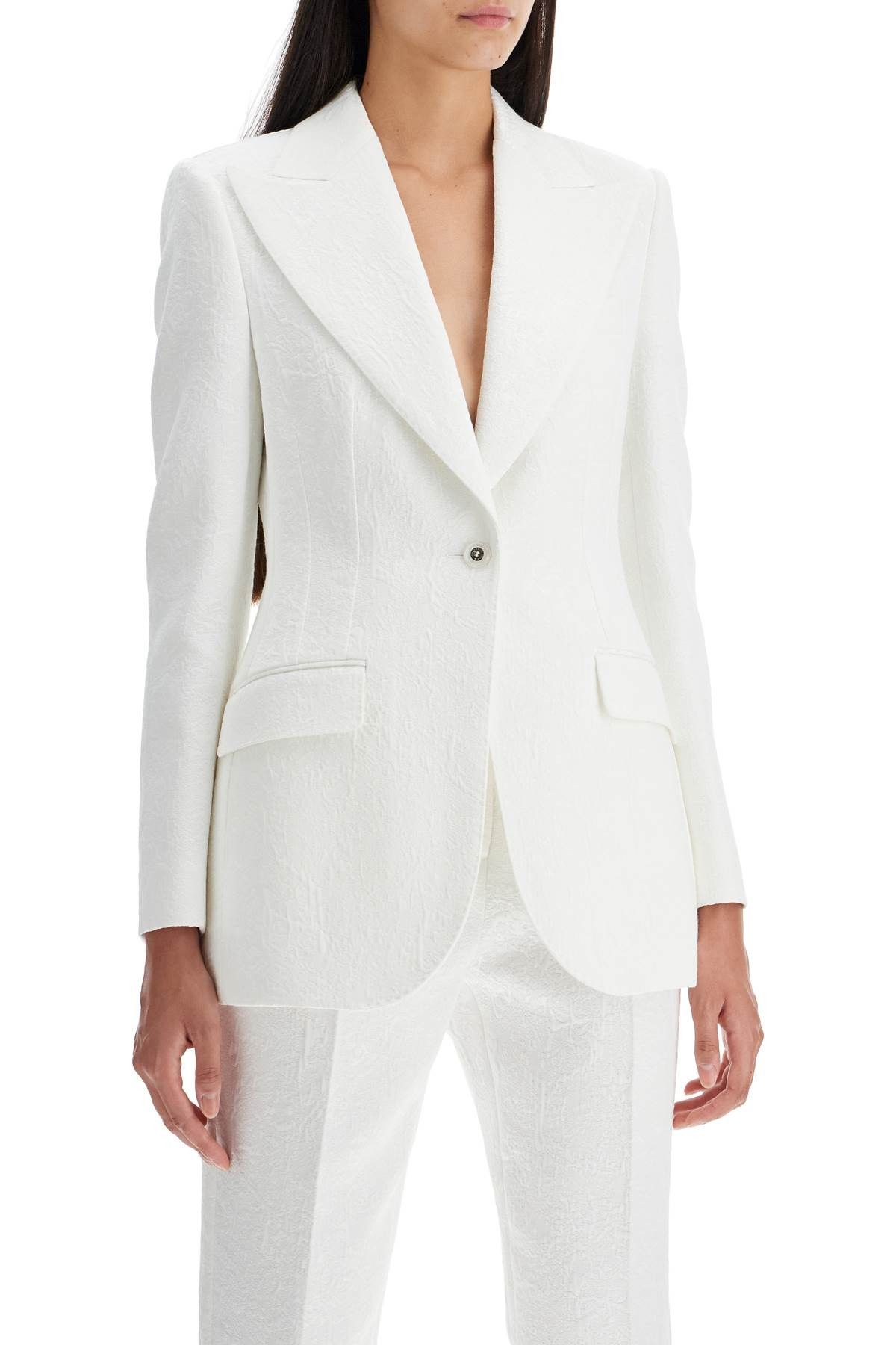 Dolce & Gabbana DOLCE & GABBANA Turlington Brocade Jacket Size S / US 4 / IT 40 - 2 Thumbnail