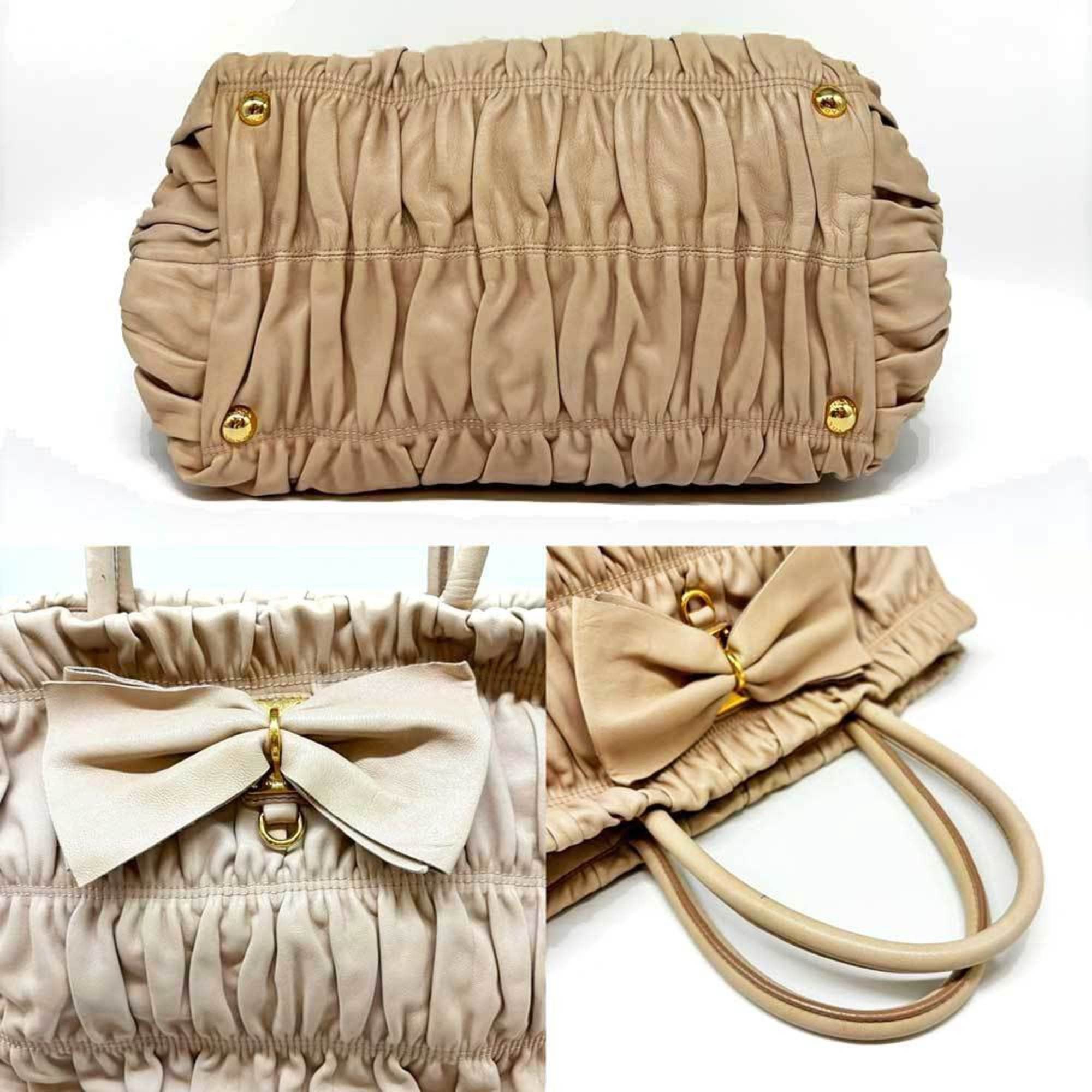 Prada Prada handbag ribbon nappa leather 2way BN1932 PRADA Size ONE SIZE - 5 Thumbnail