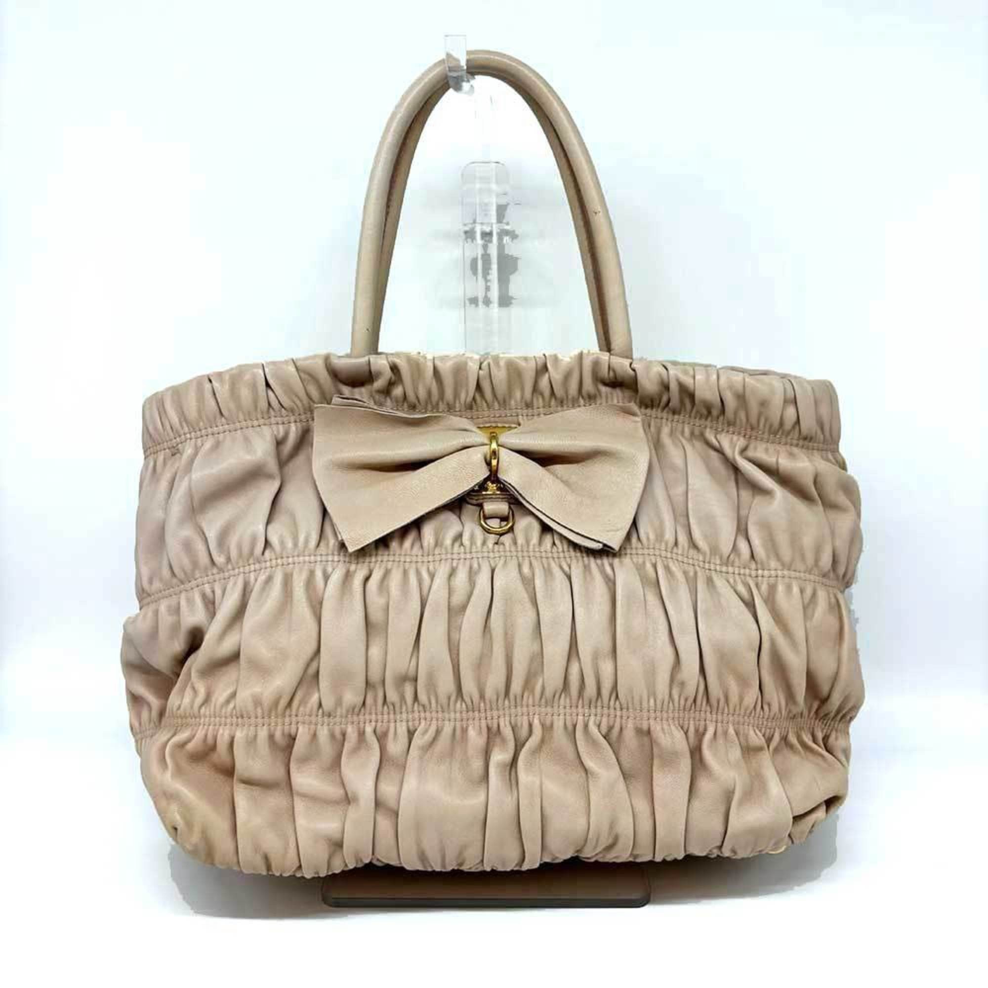 Prada Prada handbag ribbon nappa leather 2way BN1932 PRADA Size ONE SIZE - 2 Thumbnail