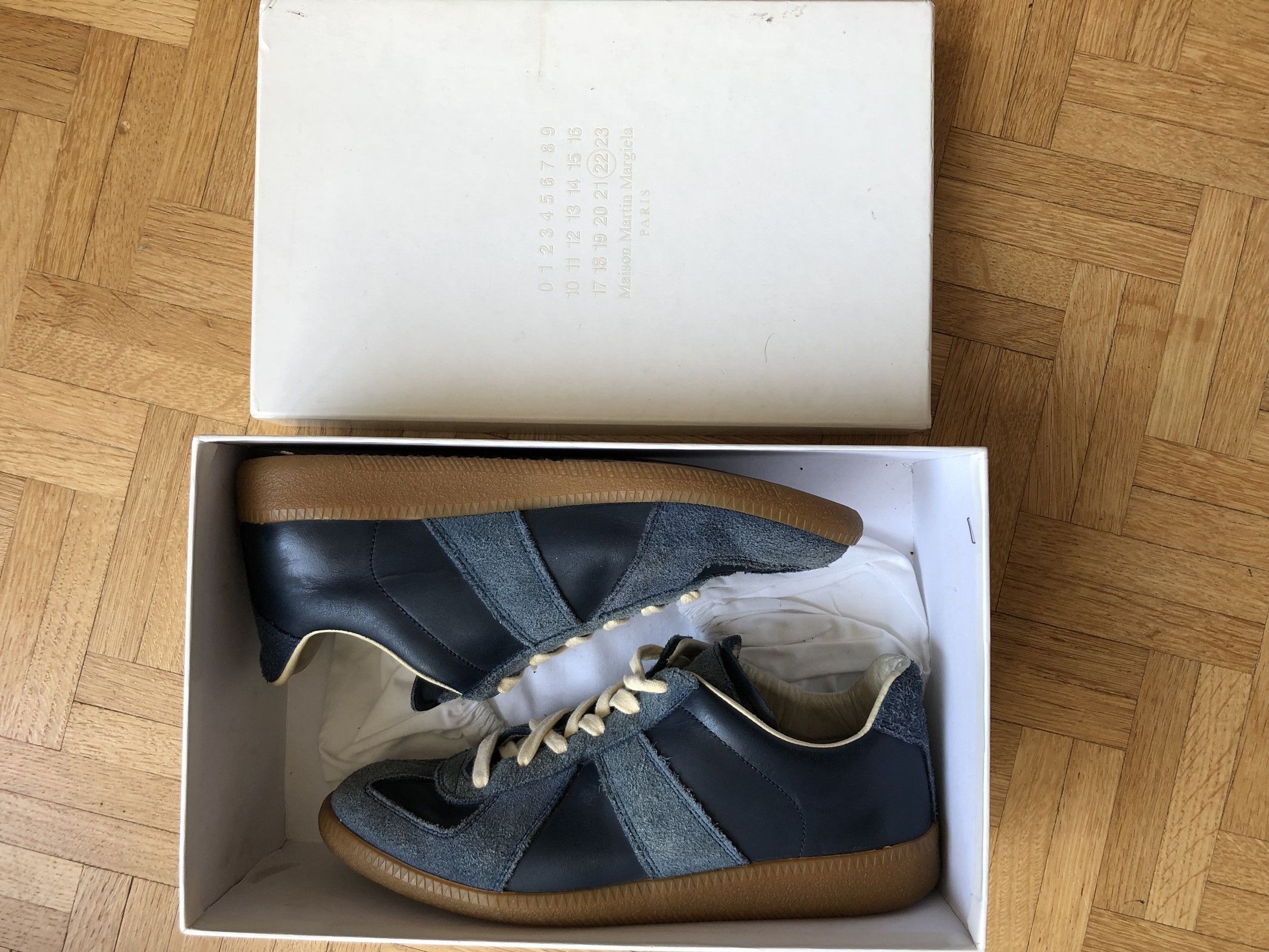 MAISON MARGIELA Black Leather 'Tabi' Pumps | eBay