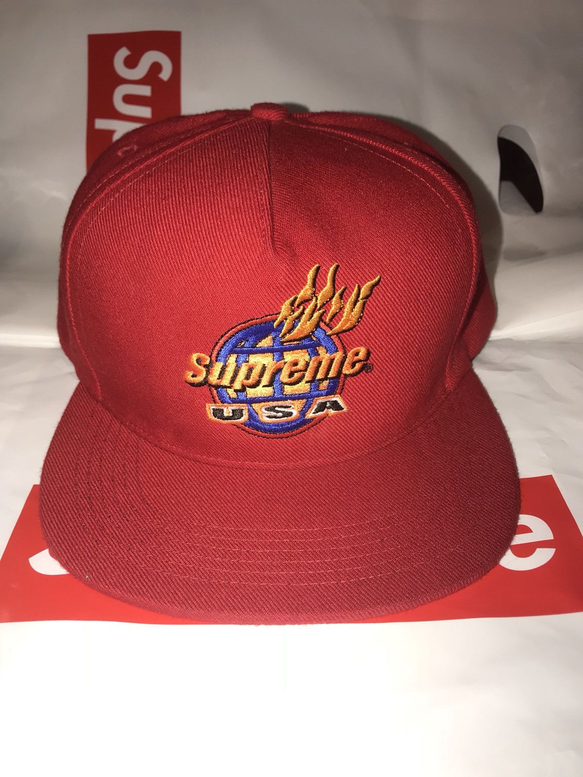 Supreme Fire 5 Panel Hat | Grailed