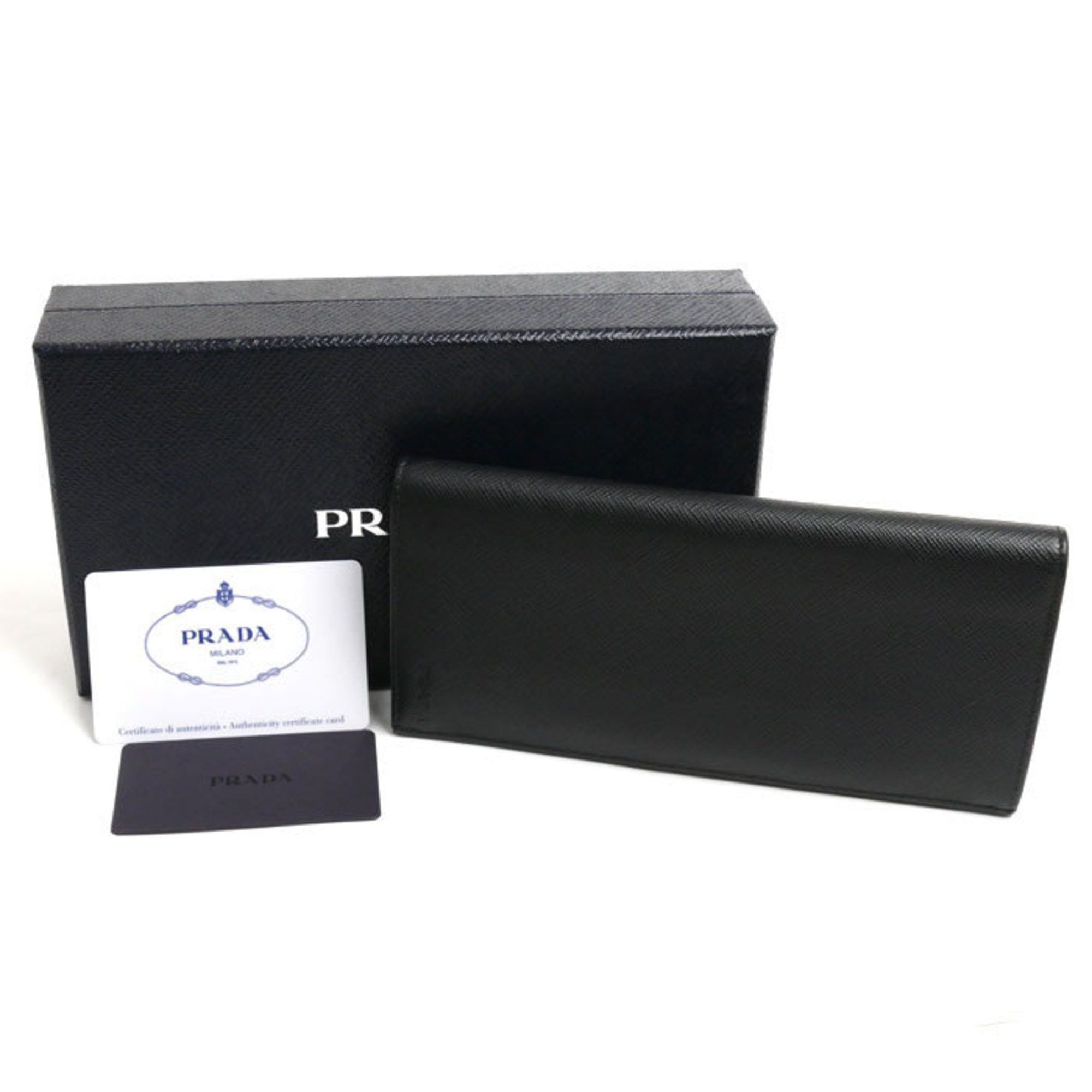 Prada Prada Long Wallet Black 2MV836 053 F0002 Embossed Men's Size ONE SIZE - 6 Thumbnail
