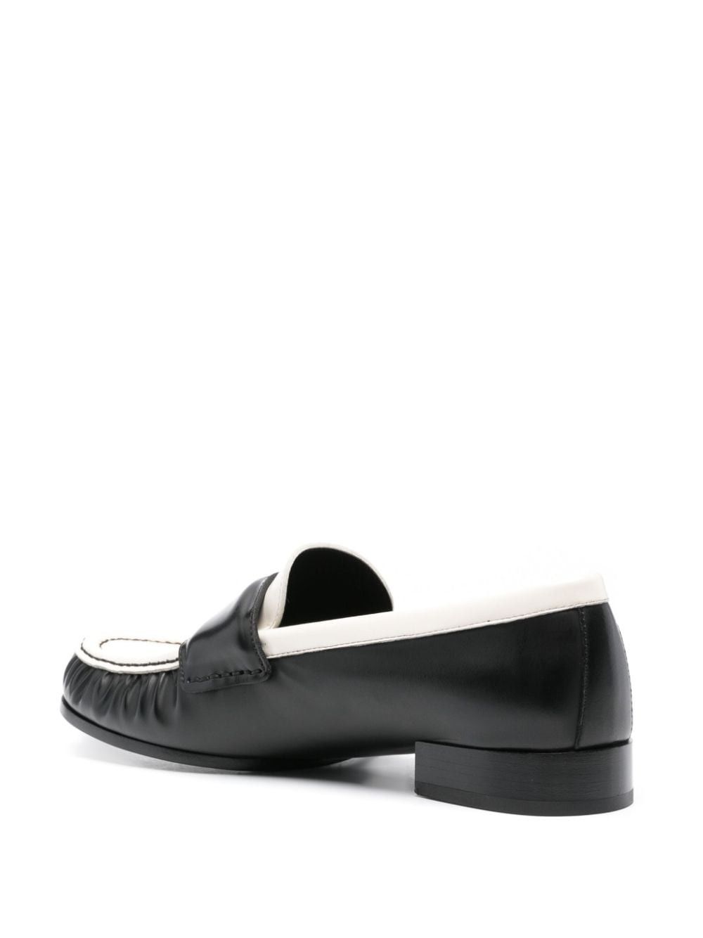 Givenchy 4G-motif Leather Loafers in black/white Size US 8 / IT 38 - 2 Thumbnail