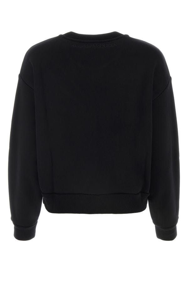 Alexander McQueen Black Cotton Sweatshirt Size S / US 4 / IT 40 - 4 Thumbnail