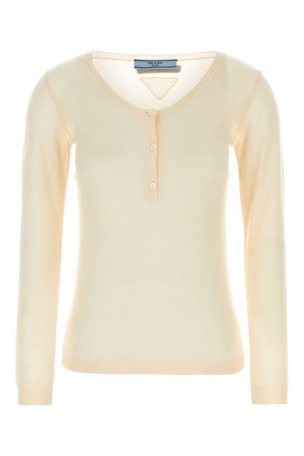 Prada Skin Pink Cashmere Blend Sweater Size XS / US 0-2 / IT 36-38 - 3 Thumbnail