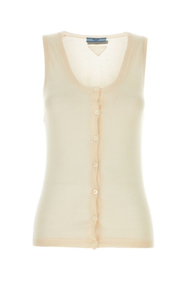 Prada Skin Pink Cashmere Blend Vest Size XS / US 0-2 / IT 36-38 - 3 Thumbnail