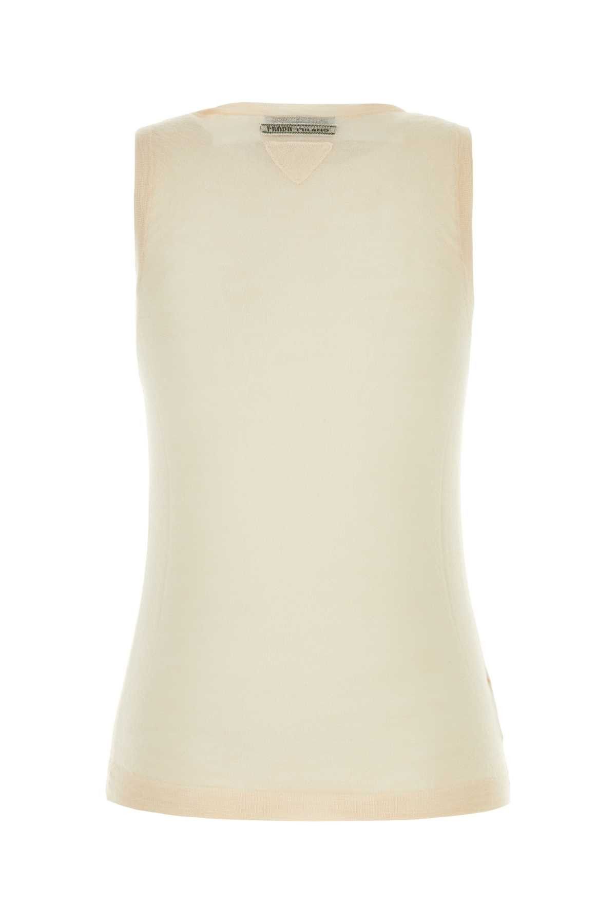 Prada Skin Pink Cashmere Blend Vest Size XS / US 0-2 / IT 36-38 - 2 Thumbnail