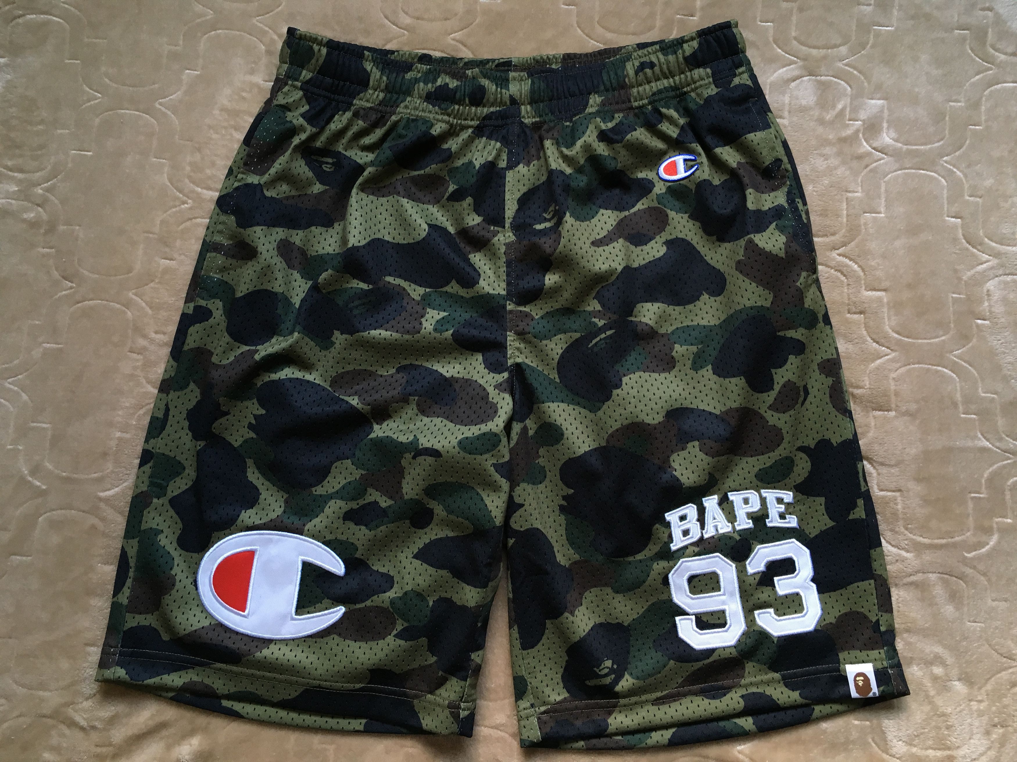 Bape 1st Camo Bape x Champion Basketball Shorts Grailed