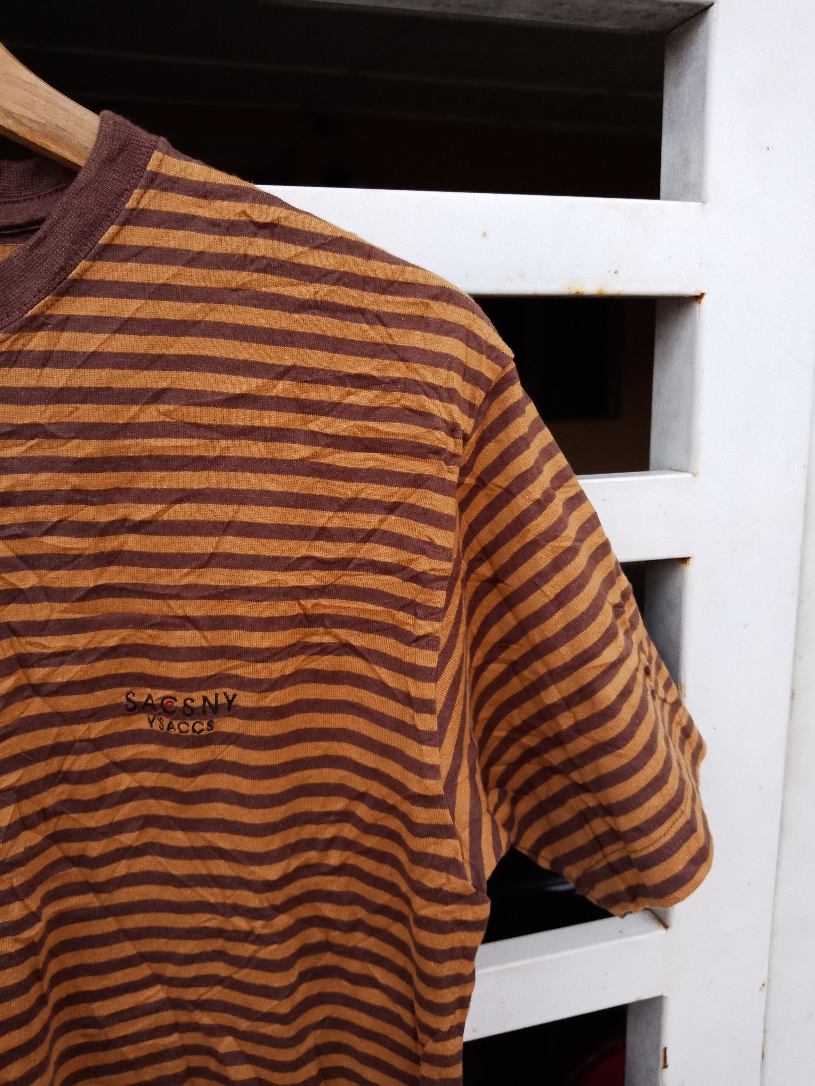 Yohji Yamamoto Yohji Yamamoto Ysaacs Sacsny Stripe Grunge Kurt Cobain Shirt Size US M / EU 48-50 / 2 - 6 Thumbnail