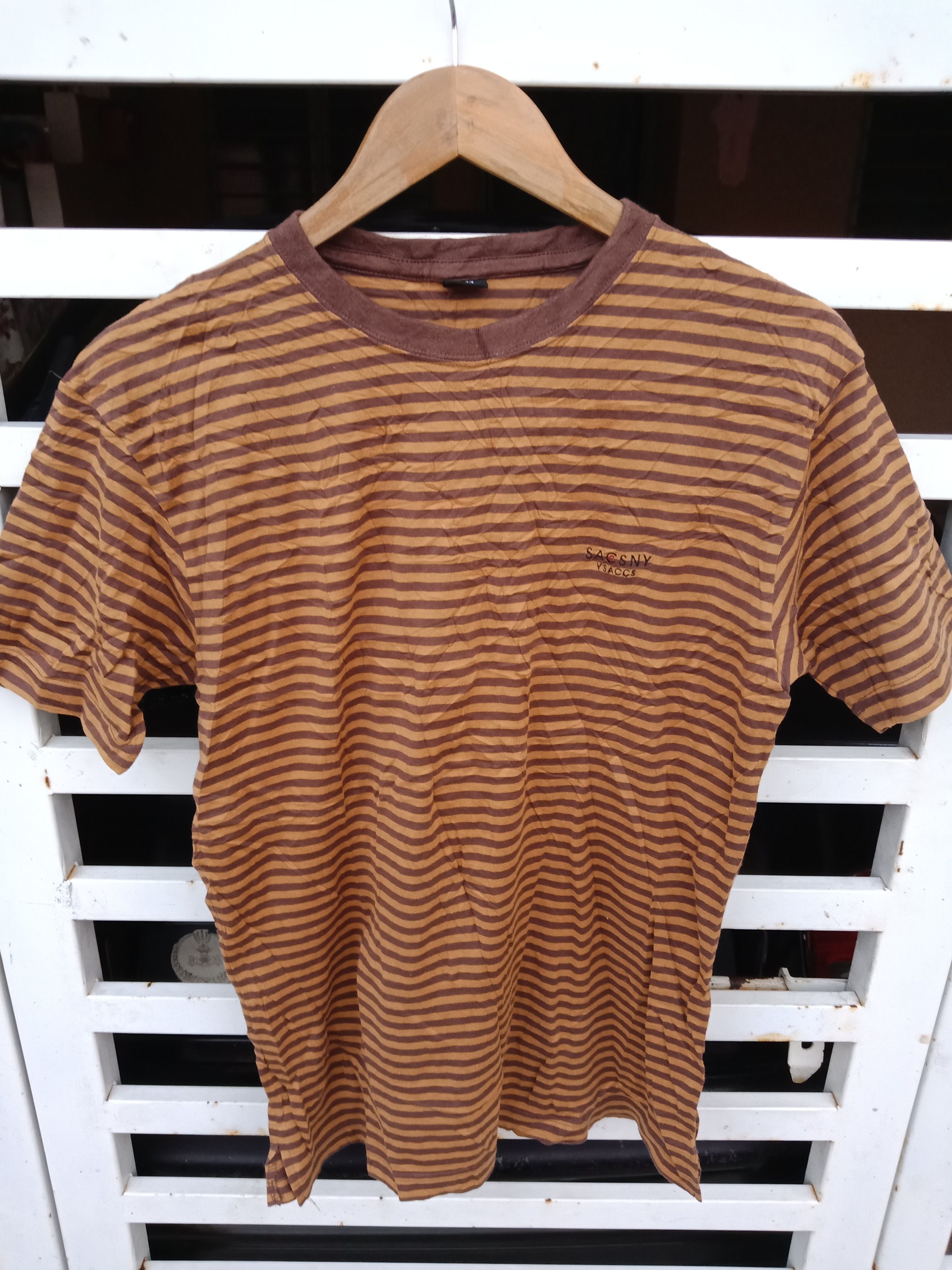 Yohji Yamamoto Yohji Yamamoto Ysaacs Sacsny Stripe Grunge Kurt Cobain Shirt Size US M / EU 48-50 / 2 - 5 Thumbnail