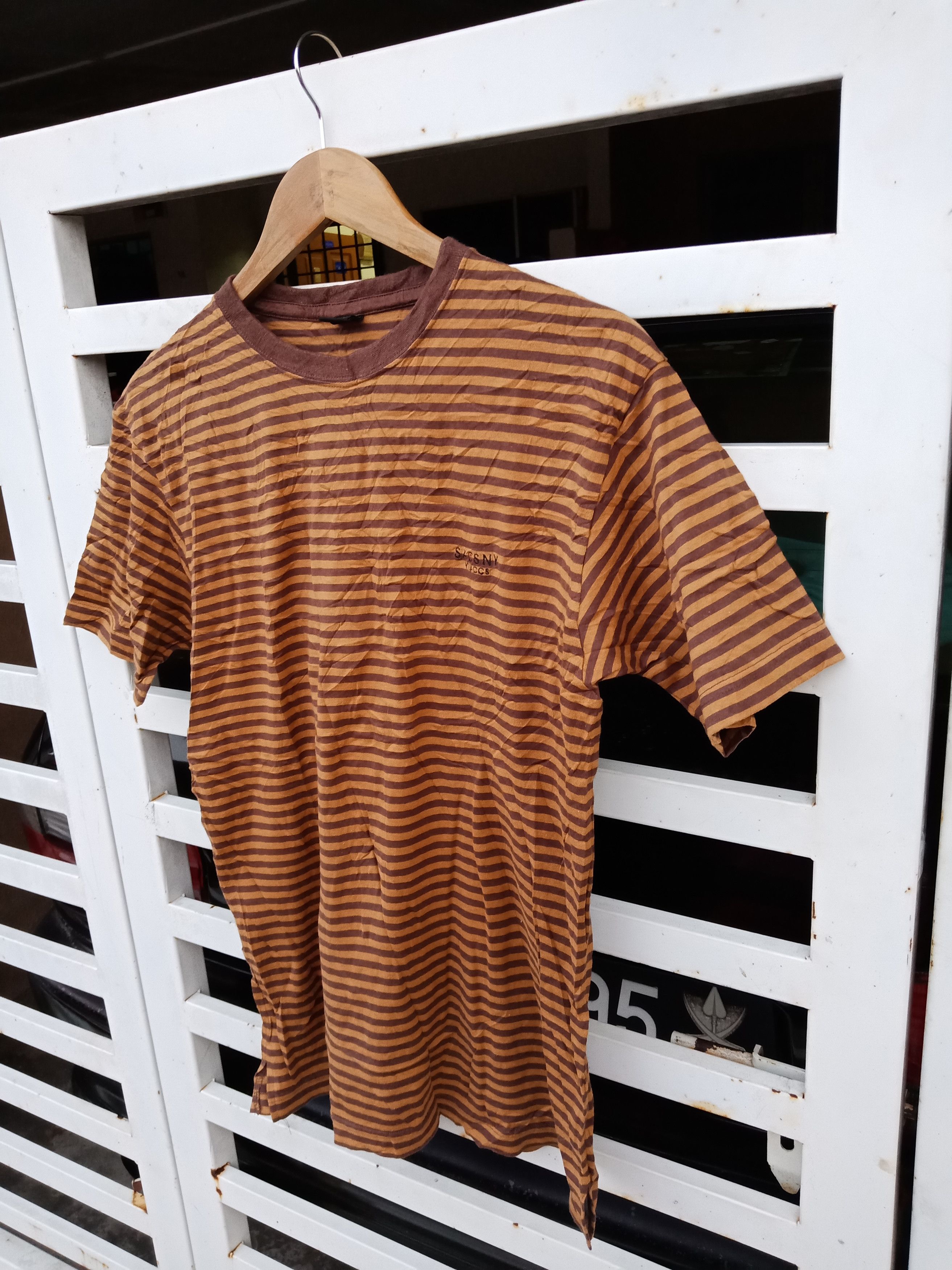 Yohji Yamamoto Yohji Yamamoto Ysaacs Sacsny Stripe Grunge Kurt Cobain Shirt Size US M / EU 48-50 / 2 - 4 Thumbnail