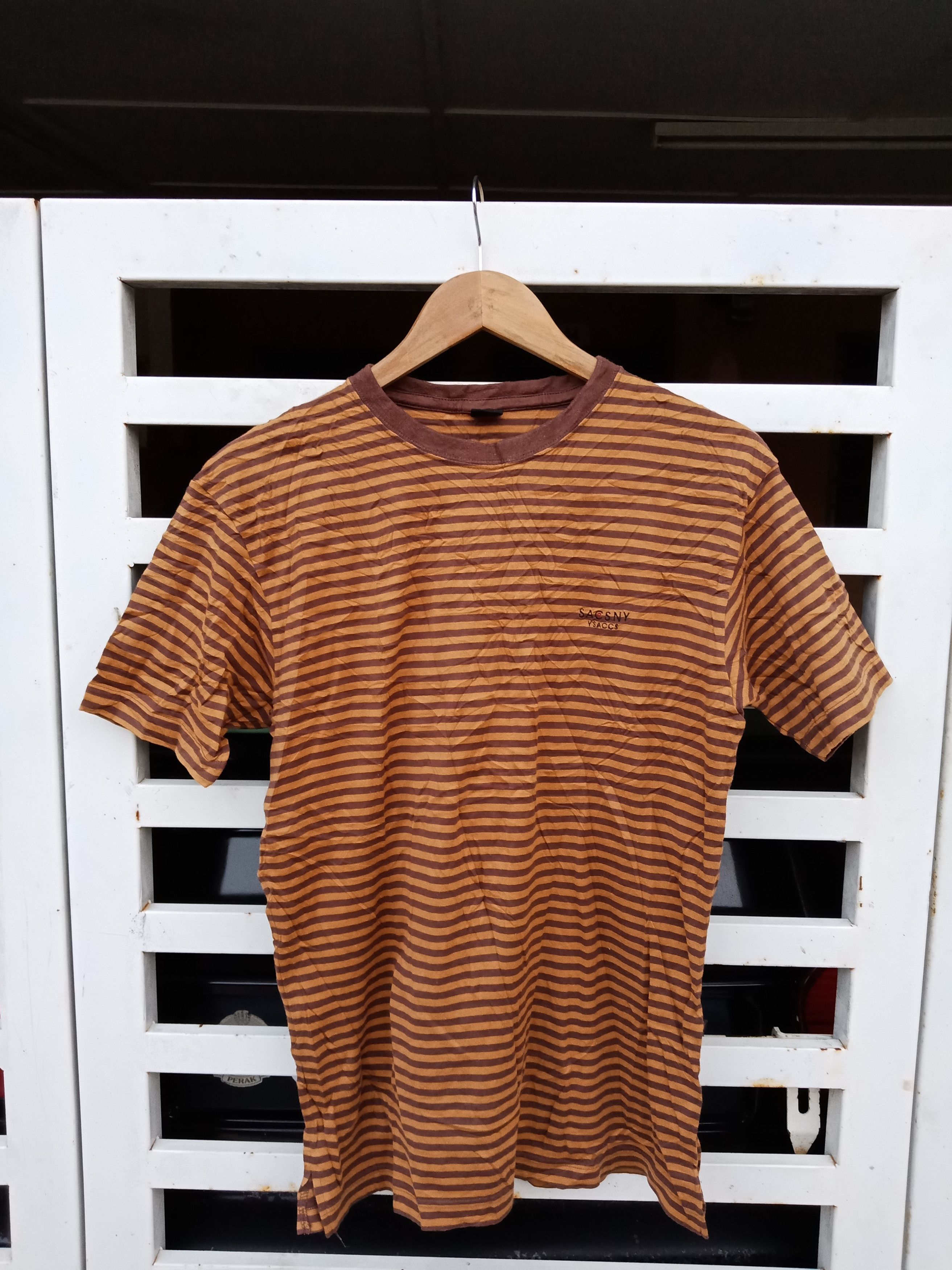 Yohji Yamamoto Yohji Yamamoto Ysaacs Sacsny Stripe Grunge Kurt Cobain Shirt Size US M / EU 48-50 / 2 - 1 Thumbnail