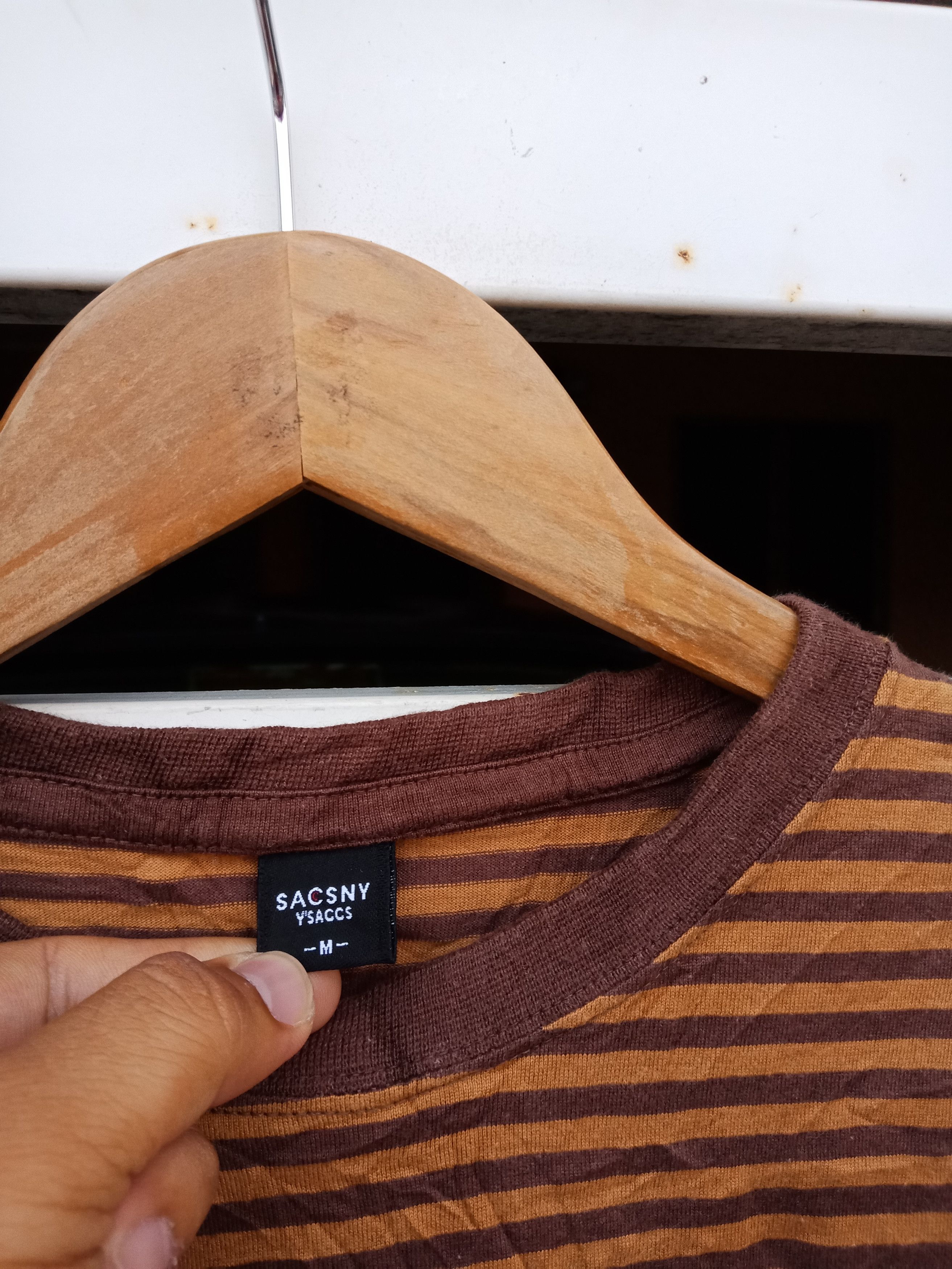 Yohji Yamamoto Yohji Yamamoto Ysaacs Sacsny Stripe Grunge Kurt Cobain Shirt Size US M / EU 48-50 / 2 - 7 Thumbnail