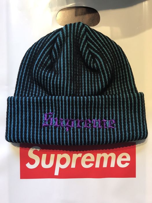 Supreme 2 Tone Rib Beanie | Grailed