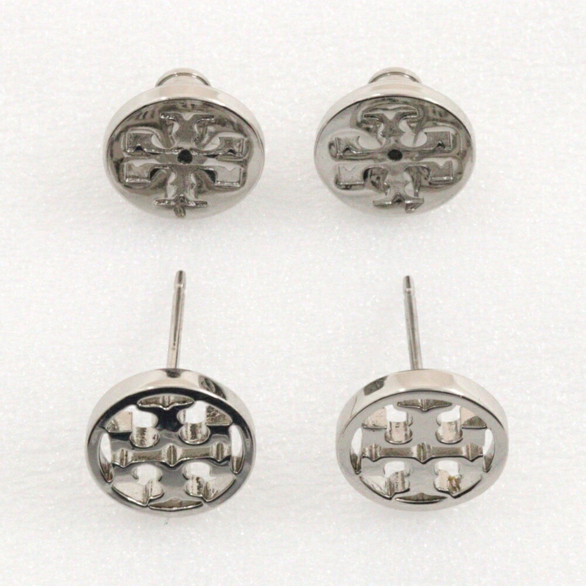 Tory Burch Tory Burch Earrings, Silver, Approx. 4.3g, Logo, Women's Size ONE SIZE - 4 Thumbnail