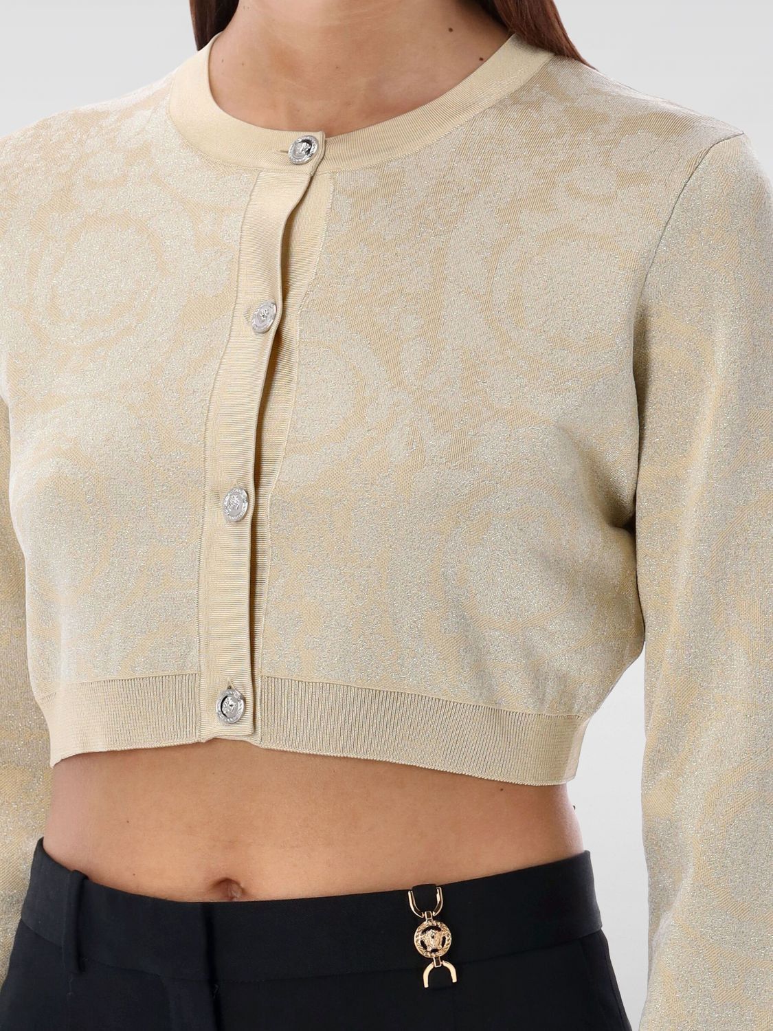 Versace Versace Sweater Woman Sand Size S / US 4 / IT 40 - 3 Thumbnail