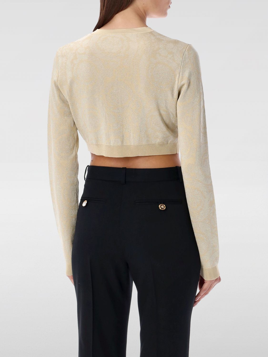 Versace Versace Sweater Woman Sand Size S / US 4 / IT 40 - 2 Thumbnail