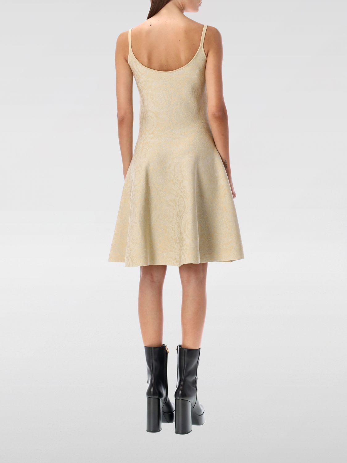 Versace Versace Dress Woman Sand Size M / US 6-8 / IT 42-44 - 2 Thumbnail