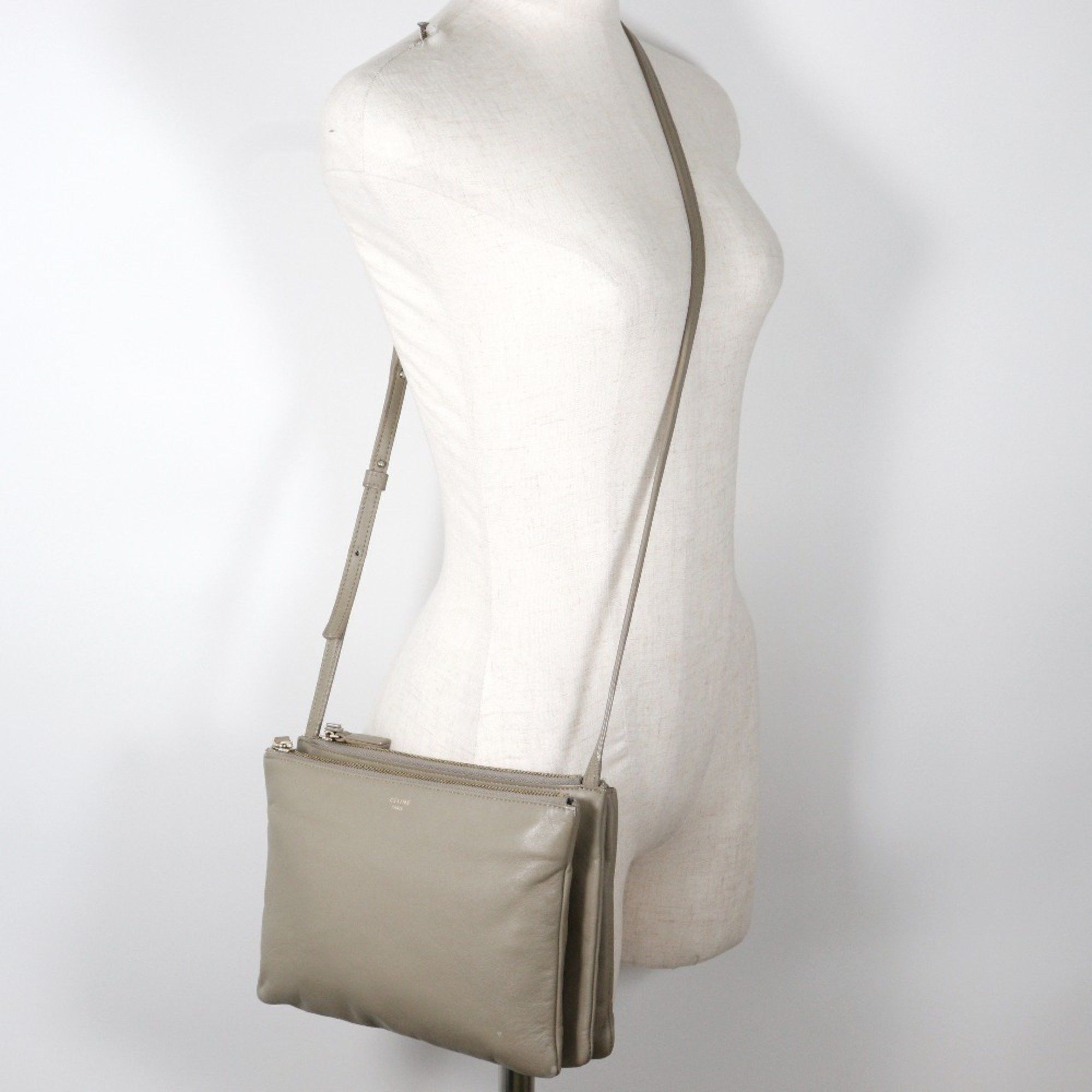 Celine CELINE Trio Large Shoulder Bag Calf A5 for Women Size ONE SIZE - 9 Thumbnail