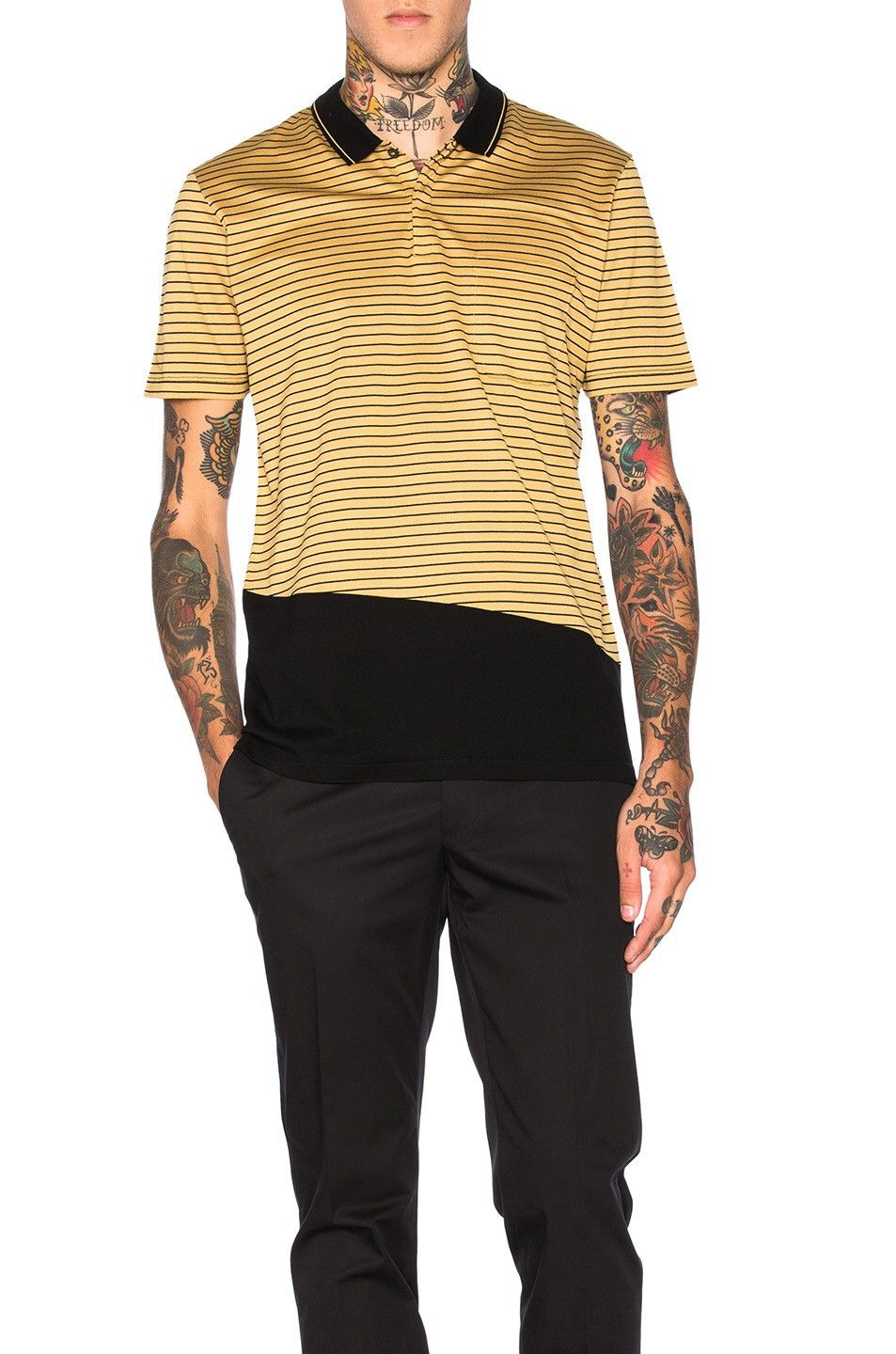 Lanvin Striped Polo Size US L / EU 52-54 / 3 - 5 Thumbnail