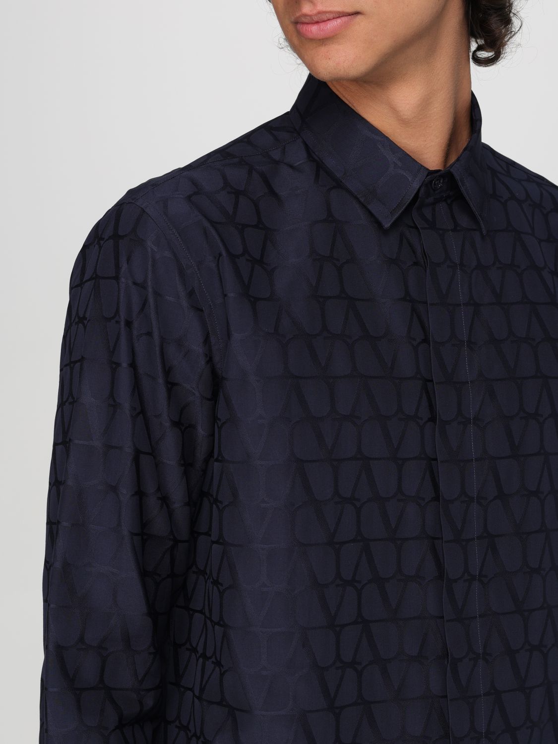 Valentino Valentino Shirt Men Blue Size US XL / EU 56 / 4 - 5 Thumbnail