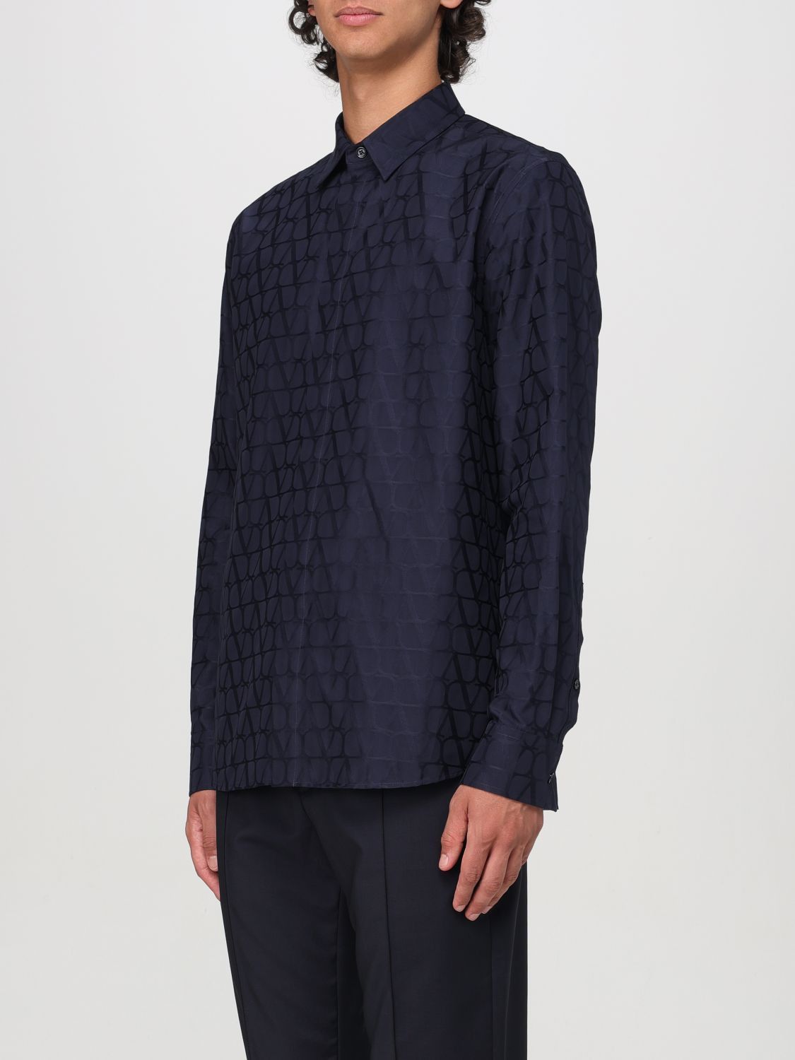 Valentino Valentino Shirt Men Blue Size US XL / EU 56 / 4 - 4 Thumbnail