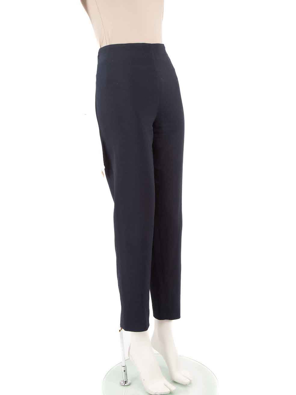 Emilia Wickstead Navy Slim Leg Trousers Size 28" / US 6 / IT 42 - 2 Thumbnail