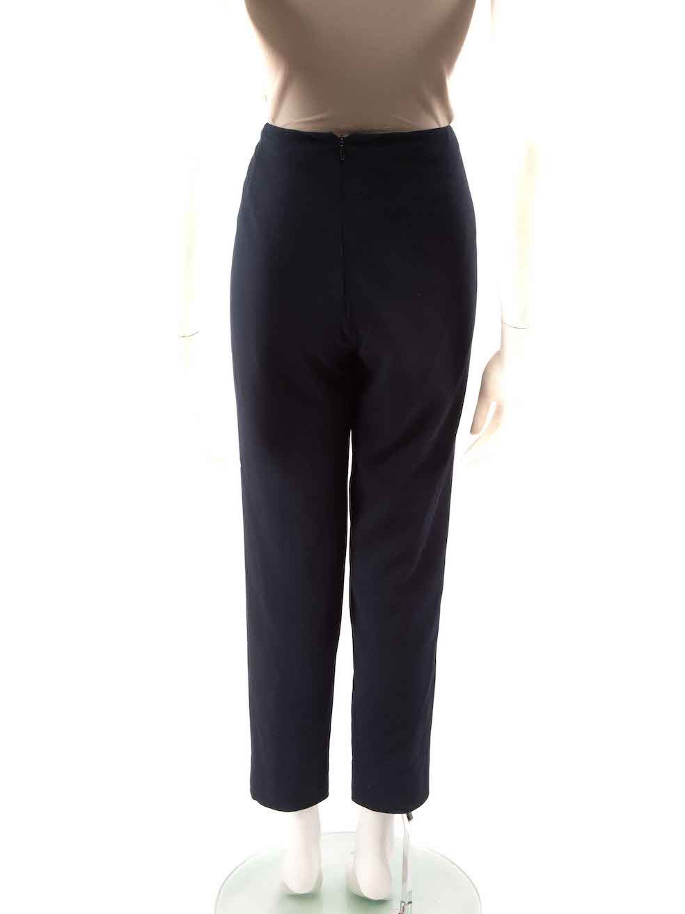Emilia Wickstead Navy Slim Leg Trousers Size 28" / US 6 / IT 42 - 3 Thumbnail
