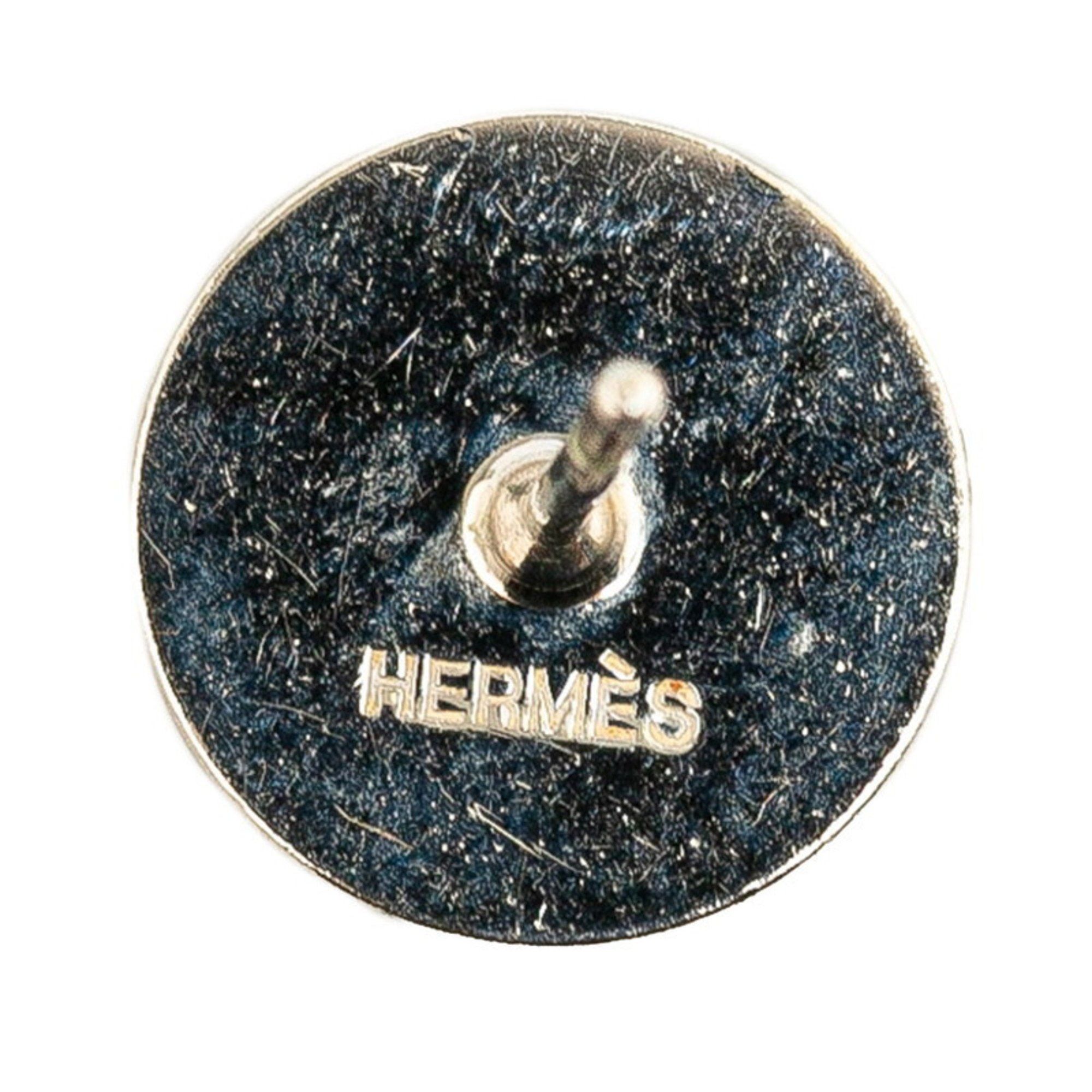 Hermes Hermes Eclipse Earrings Green Silver Metal Women's HERMES Size ONE SIZE - 5 Thumbnail