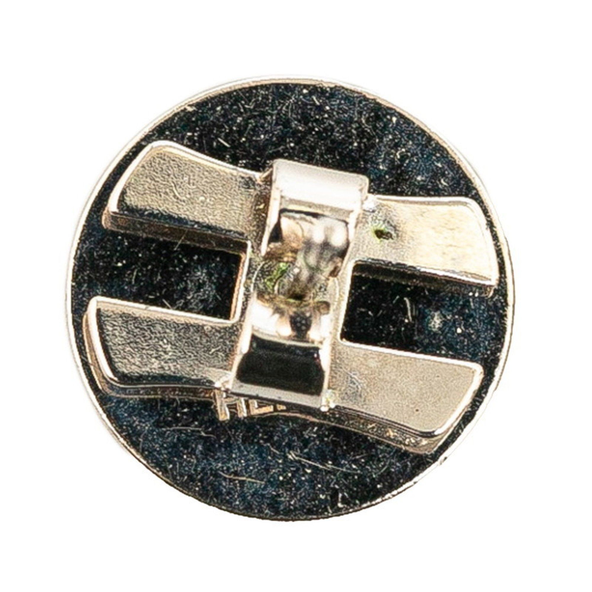 Hermes Hermes Eclipse Earrings Green Silver Metal Women's HERMES Size ONE SIZE - 4 Thumbnail