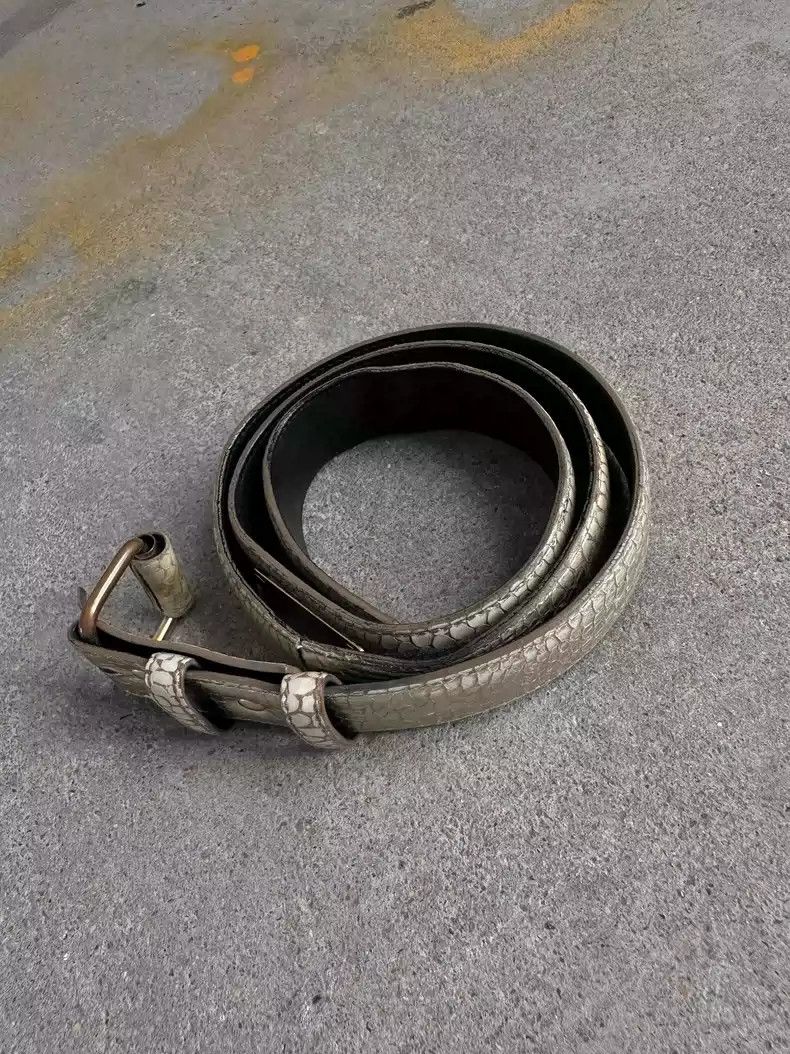 HELMUT LANG snake skin leather belt Helmut Lang Archive/Vintage