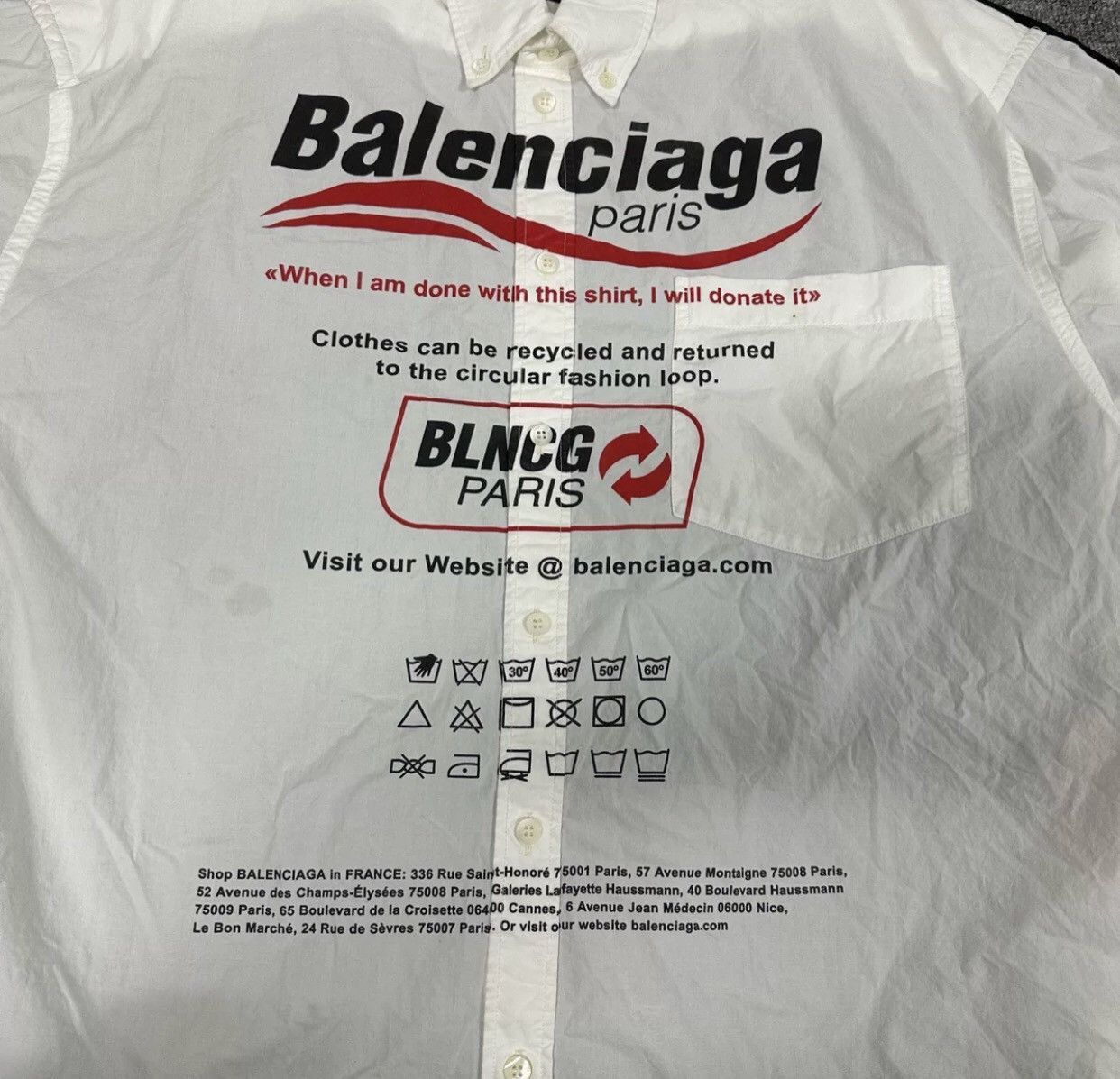 Balenciaga Fake Two Shirts DMC