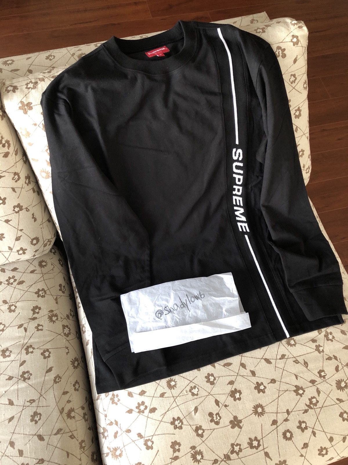Supreme Supreme Vertical Logo Stripe L/s Top | Grailed