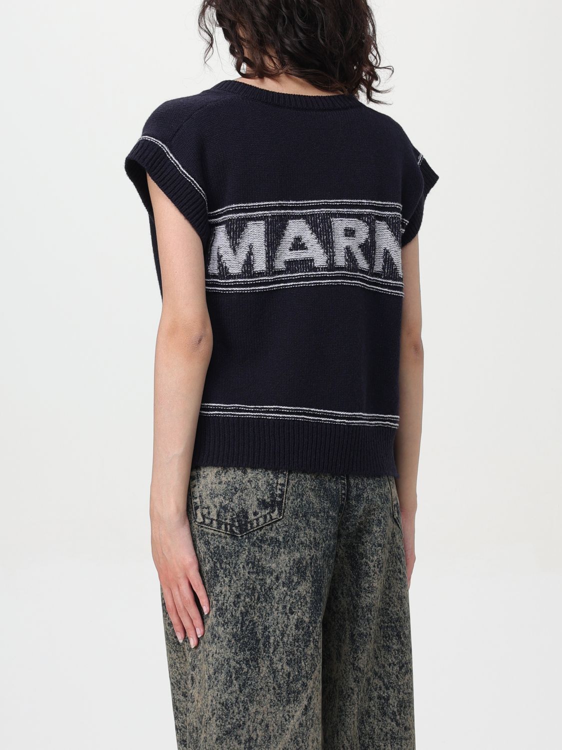 Marni Marni Waistcoat Woman Navy Size XS / US 0-2 / IT 36-38 - 3 Thumbnail