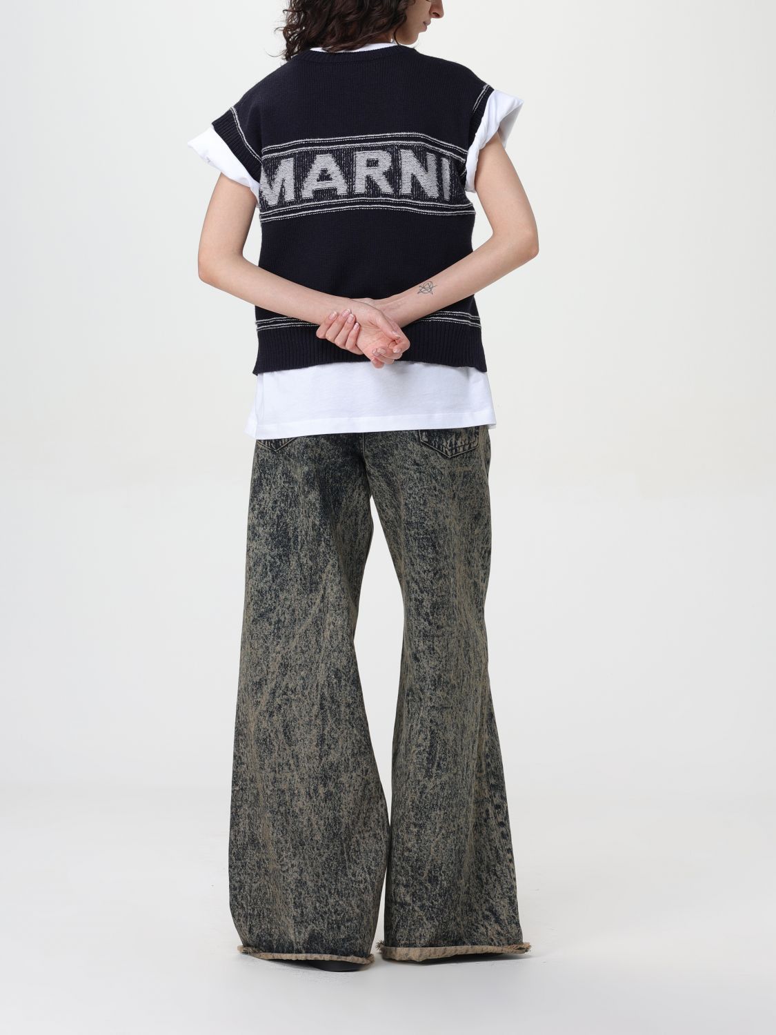 Marni Marni Waistcoat Woman Navy Size M / US 6-8 / IT 42-44 - 2 Thumbnail
