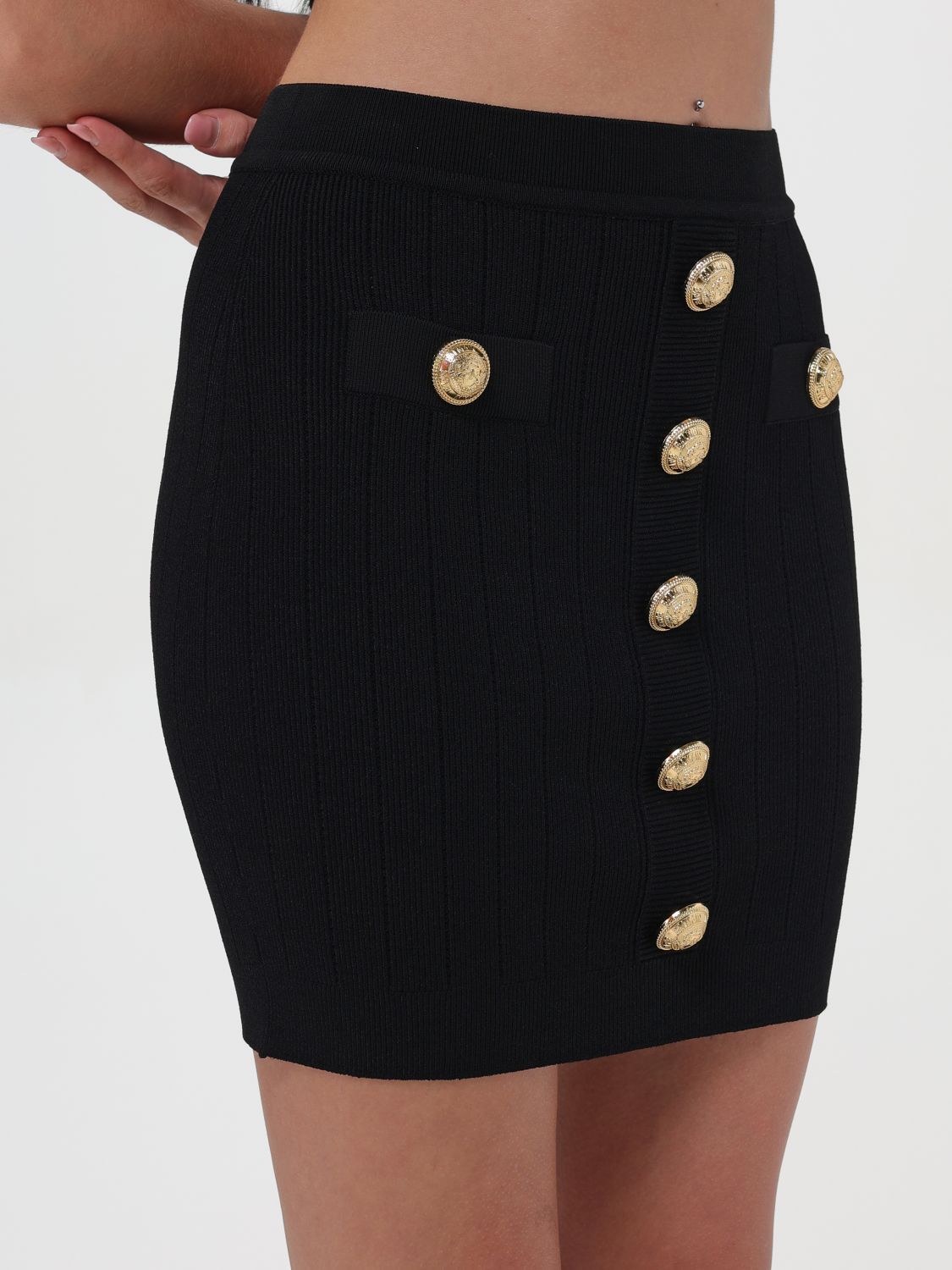 Balmain Balmain Skirt Woman Black Size 26" / US 2 / IT 38 - 5 Thumbnail