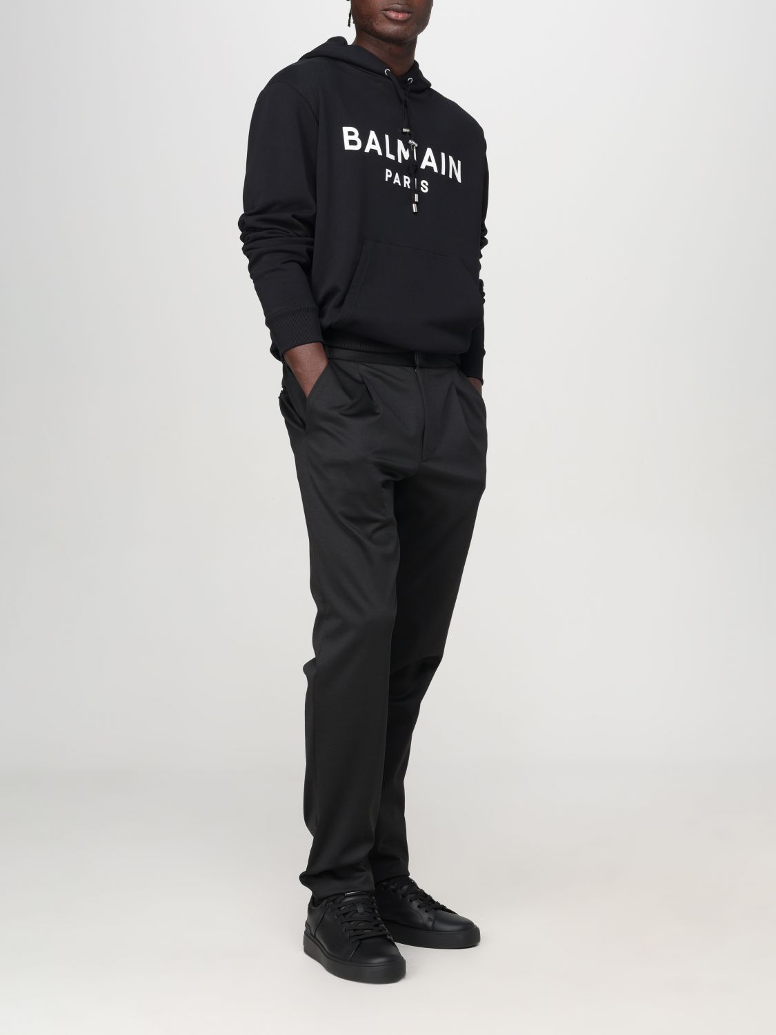 Balmain Balmain Sweatshirt Men Black Size US M / EU 48-50 / 2 - 2 Thumbnail