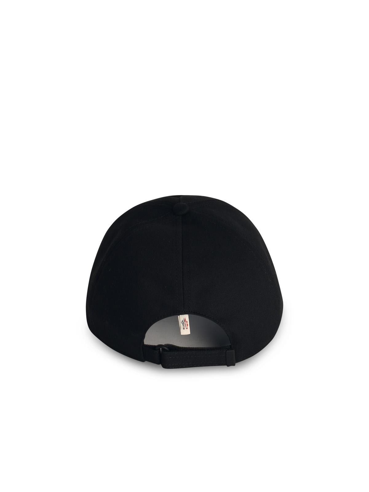 Moncler Grenoble MONCLER GRENOBLE Black Cotton Cap Size ONE SIZE - 3 Thumbnail