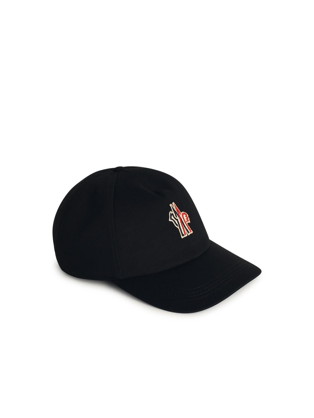 Moncler Grenoble MONCLER GRENOBLE Black Cotton Cap Size ONE SIZE - 2 Thumbnail