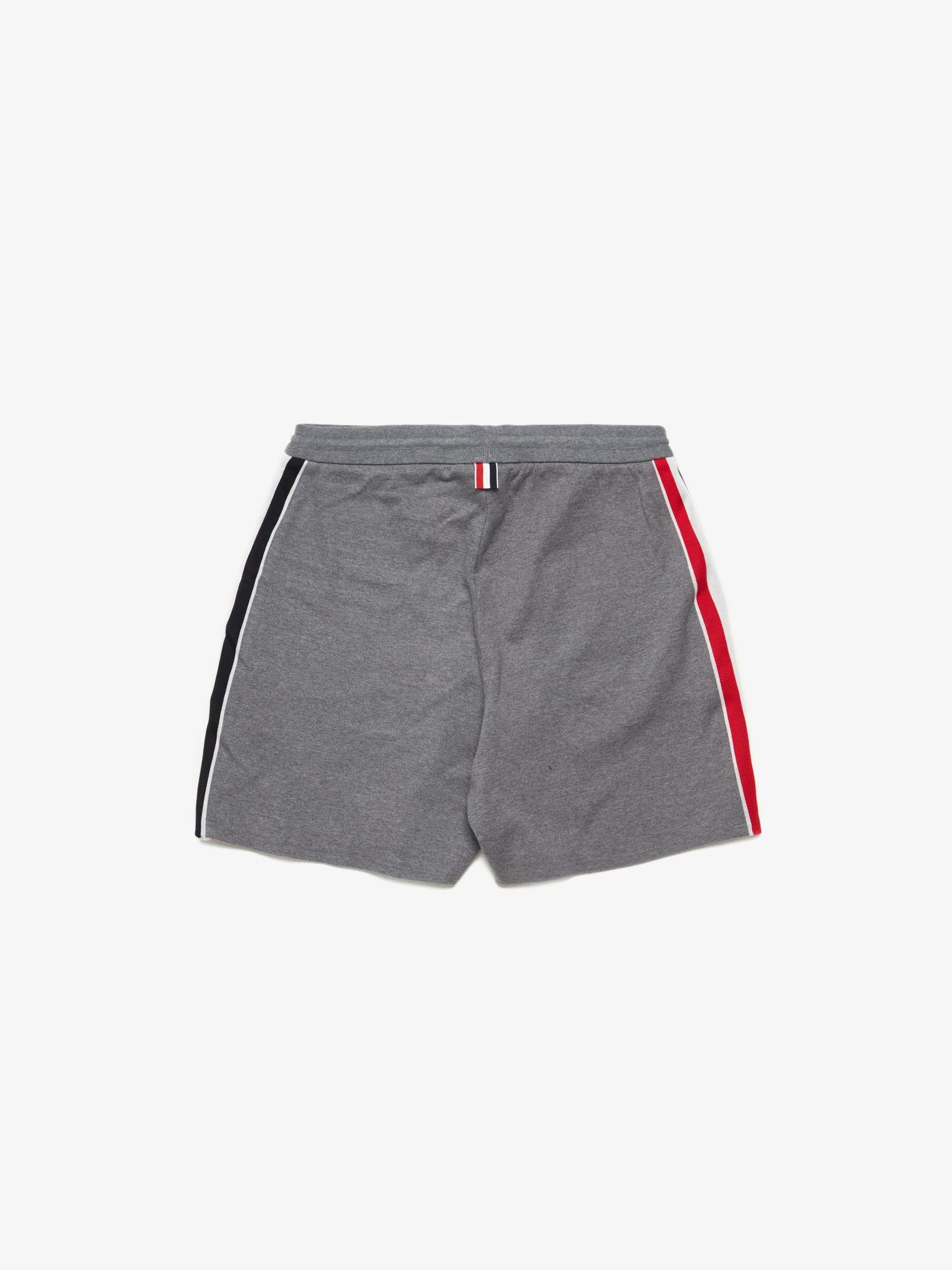Thom Browne Gray Cotton Striped Shorts Size US 34 / EU 50 - 2 Thumbnail