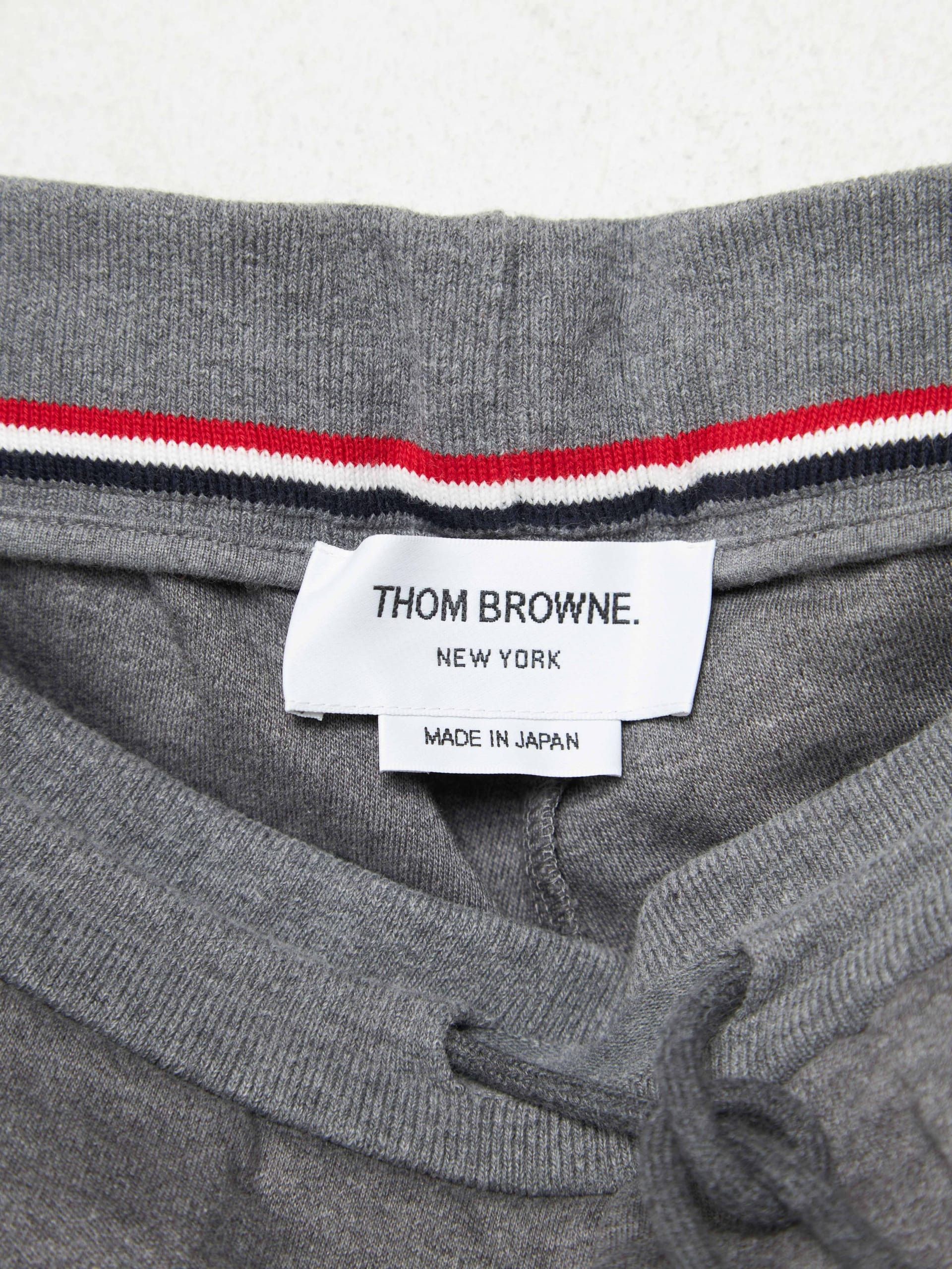 Thom Browne Gray Cotton Striped Shorts Size US 34 / EU 50 - 4 Thumbnail