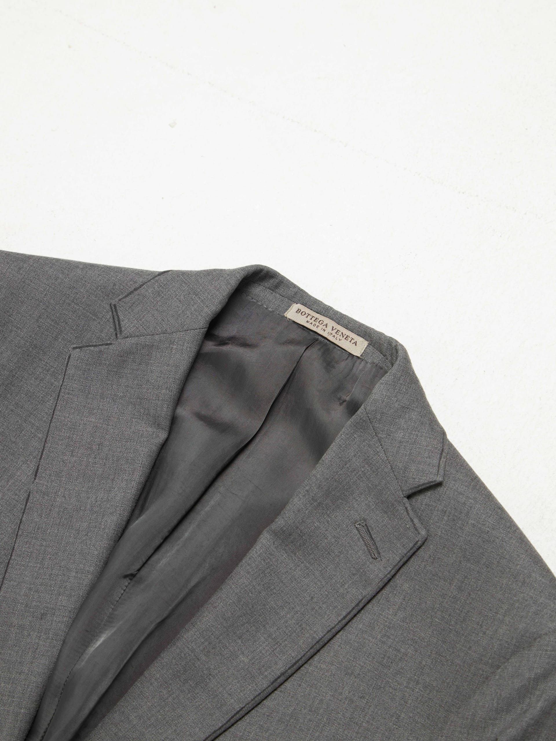 Bottega Veneta Gray Wool Blazer Jacket Size US M / EU 48-50 / 2 - 3 Thumbnail