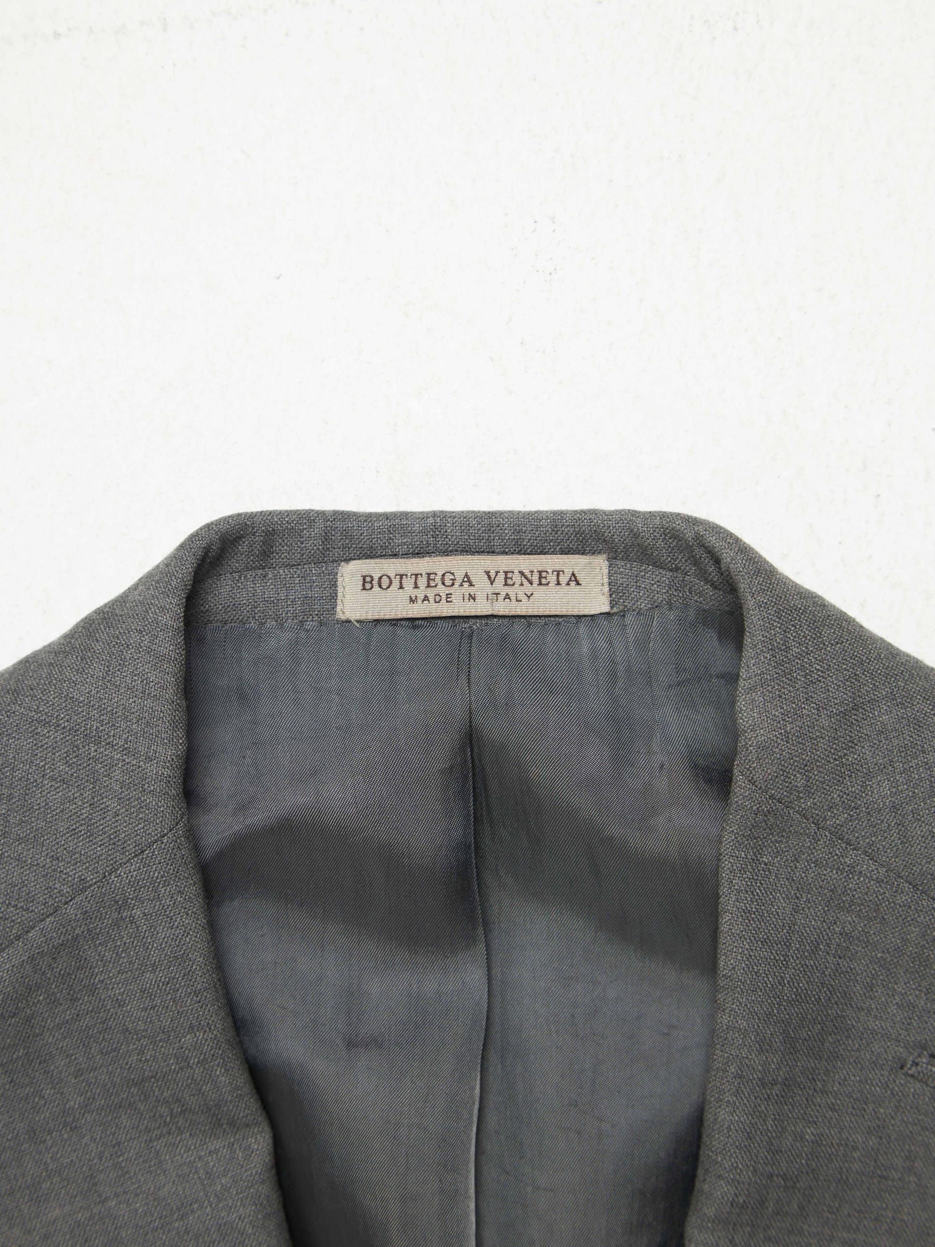 Bottega Veneta Gray Wool Blazer Jacket Size US M / EU 48-50 / 2 - 4 Thumbnail