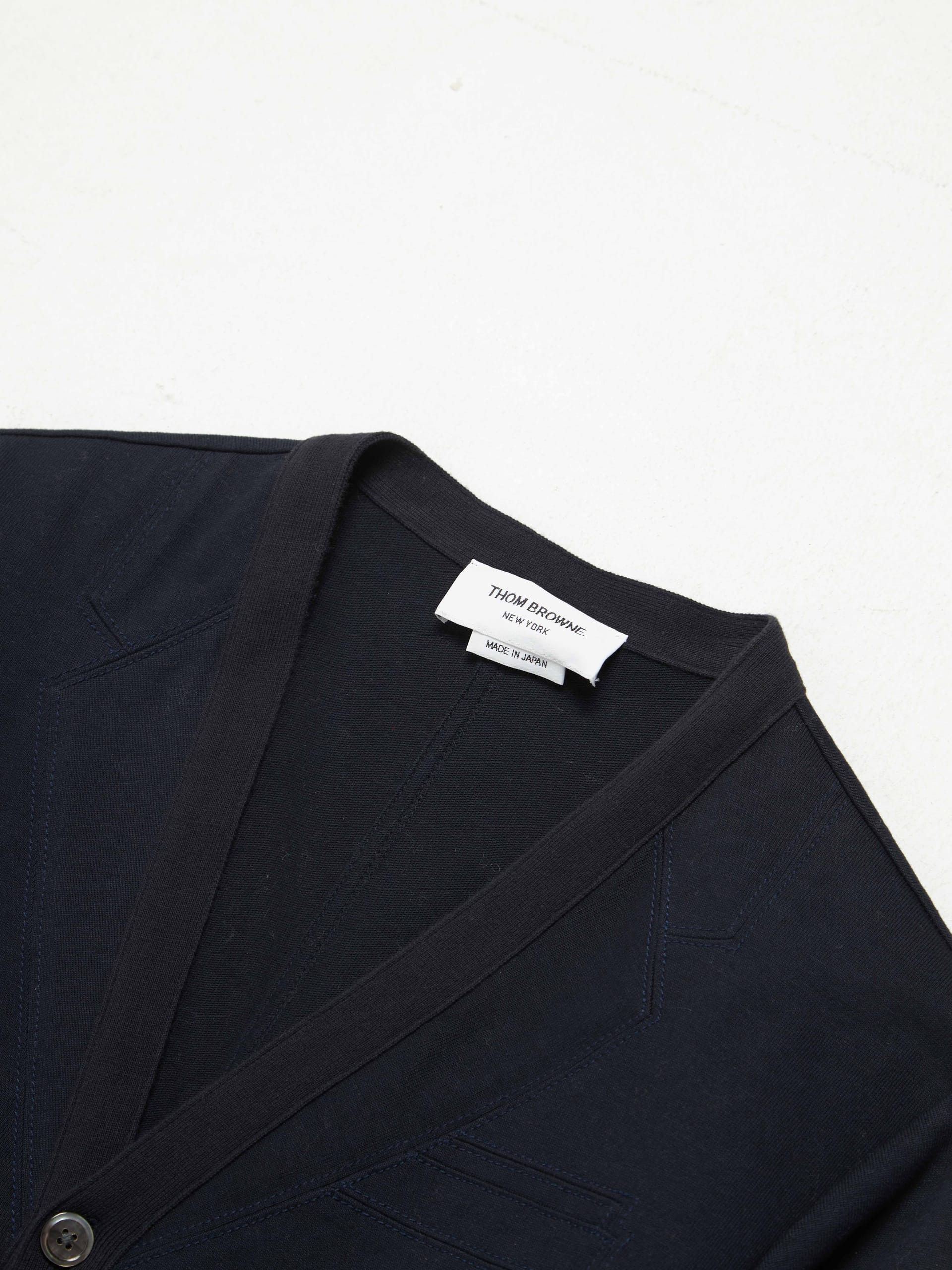 Thom Browne Dark Navy Cotton Blazer Jacket Size US L / EU 52-54 / 3 - 3 Thumbnail