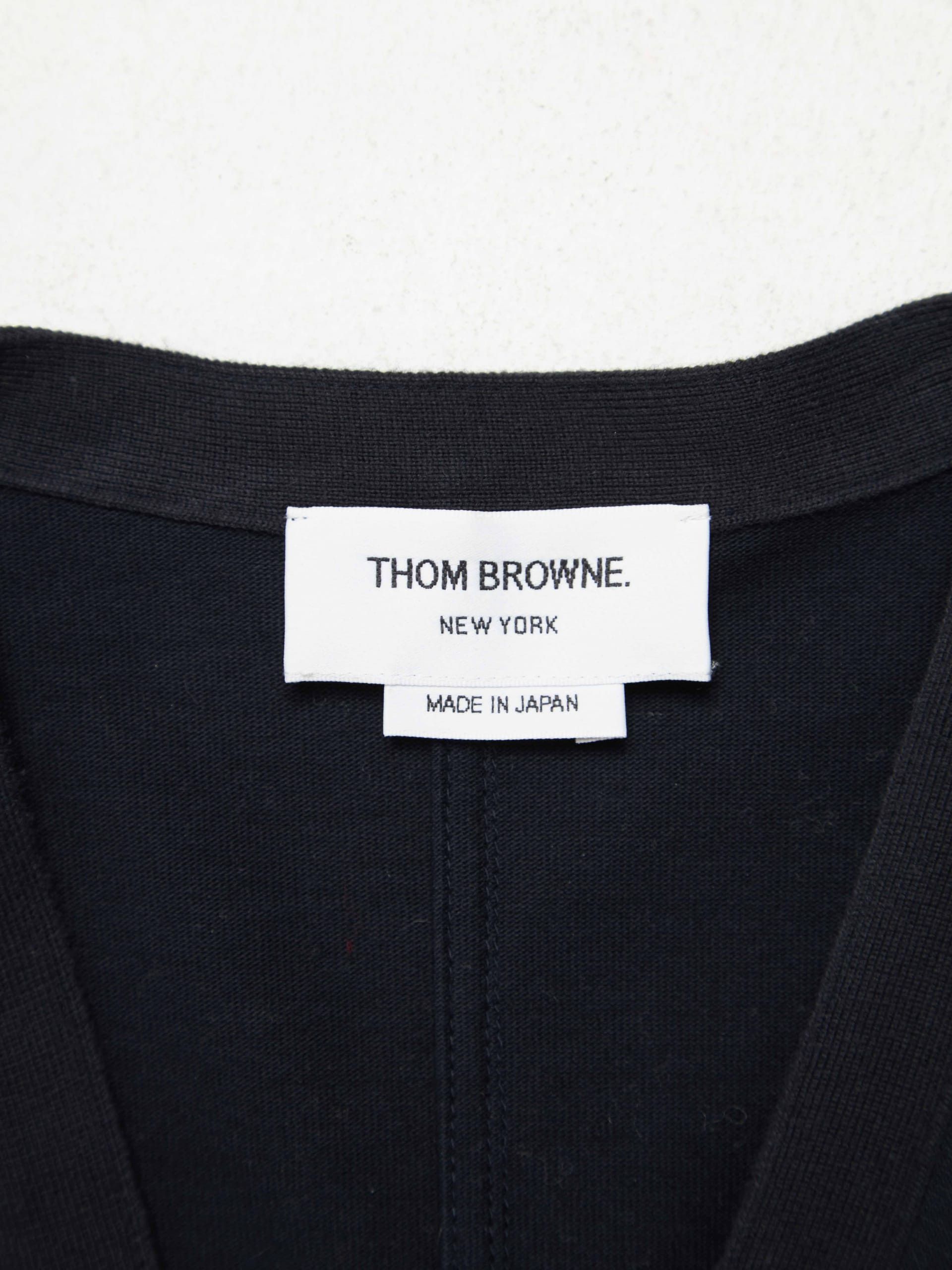 Thom Browne Dark Navy Cotton Blazer Jacket Size US L / EU 52-54 / 3 - 4 Thumbnail