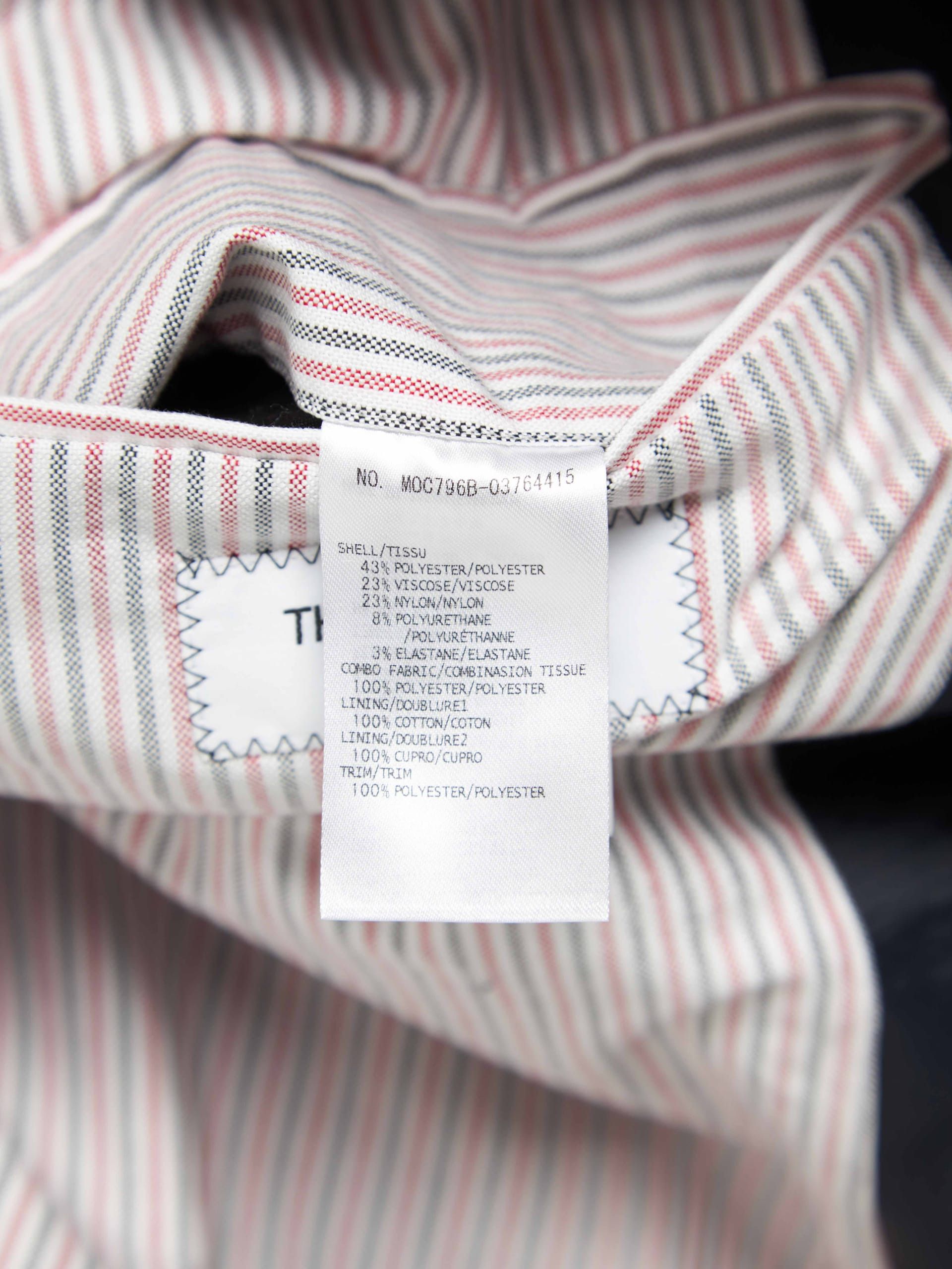 Thom Browne Navy Lines Sleeve Lines Lining Oversized Coat Size US M / EU 48-50 / 2 - 7 Thumbnail