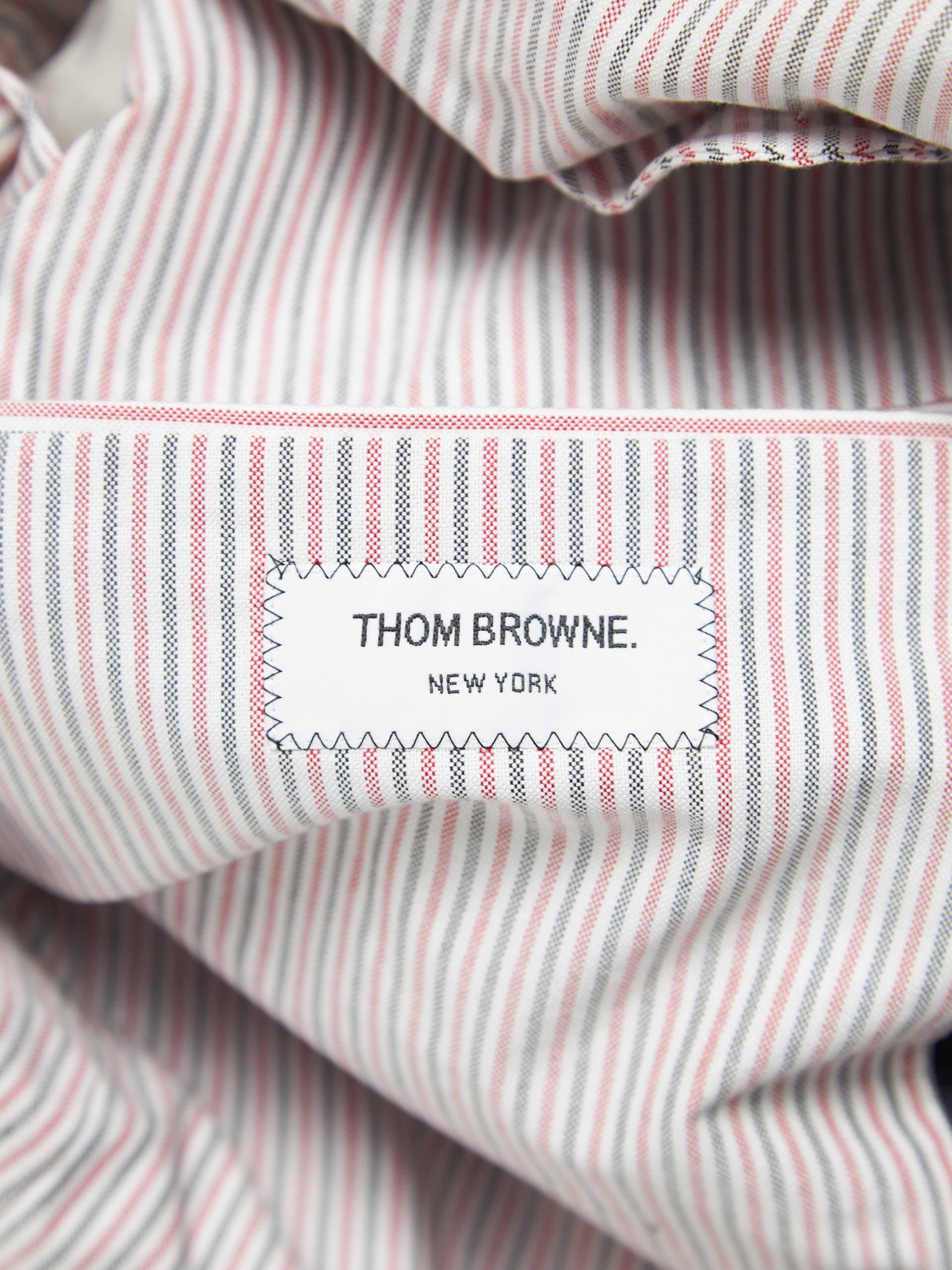 Thom Browne Navy Lines Sleeve Lines Lining Oversized Coat Size US M / EU 48-50 / 2 - 6 Thumbnail