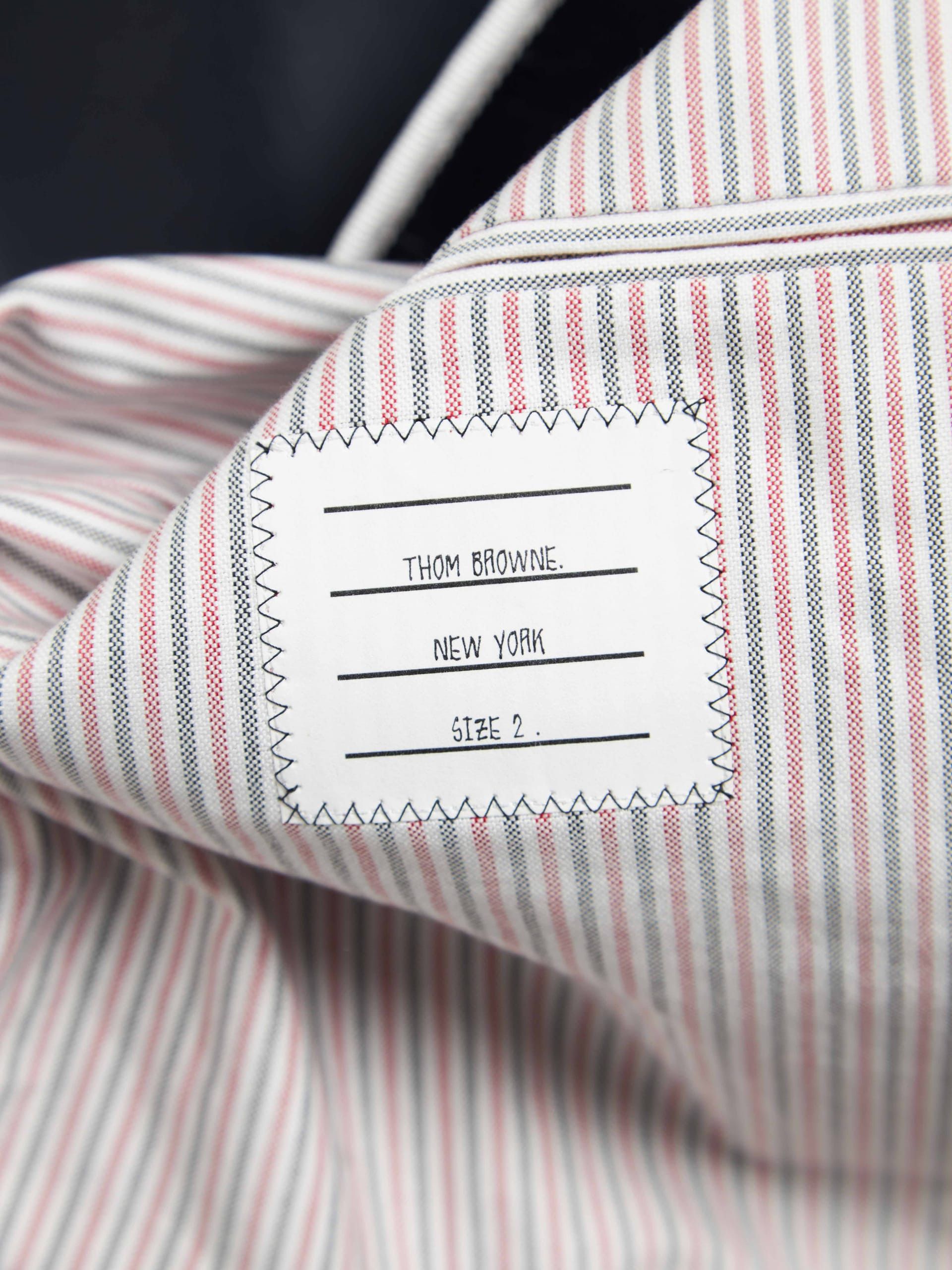 Thom Browne Navy Lines Sleeve Lines Lining Oversized Coat Size US M / EU 48-50 / 2 - 5 Thumbnail