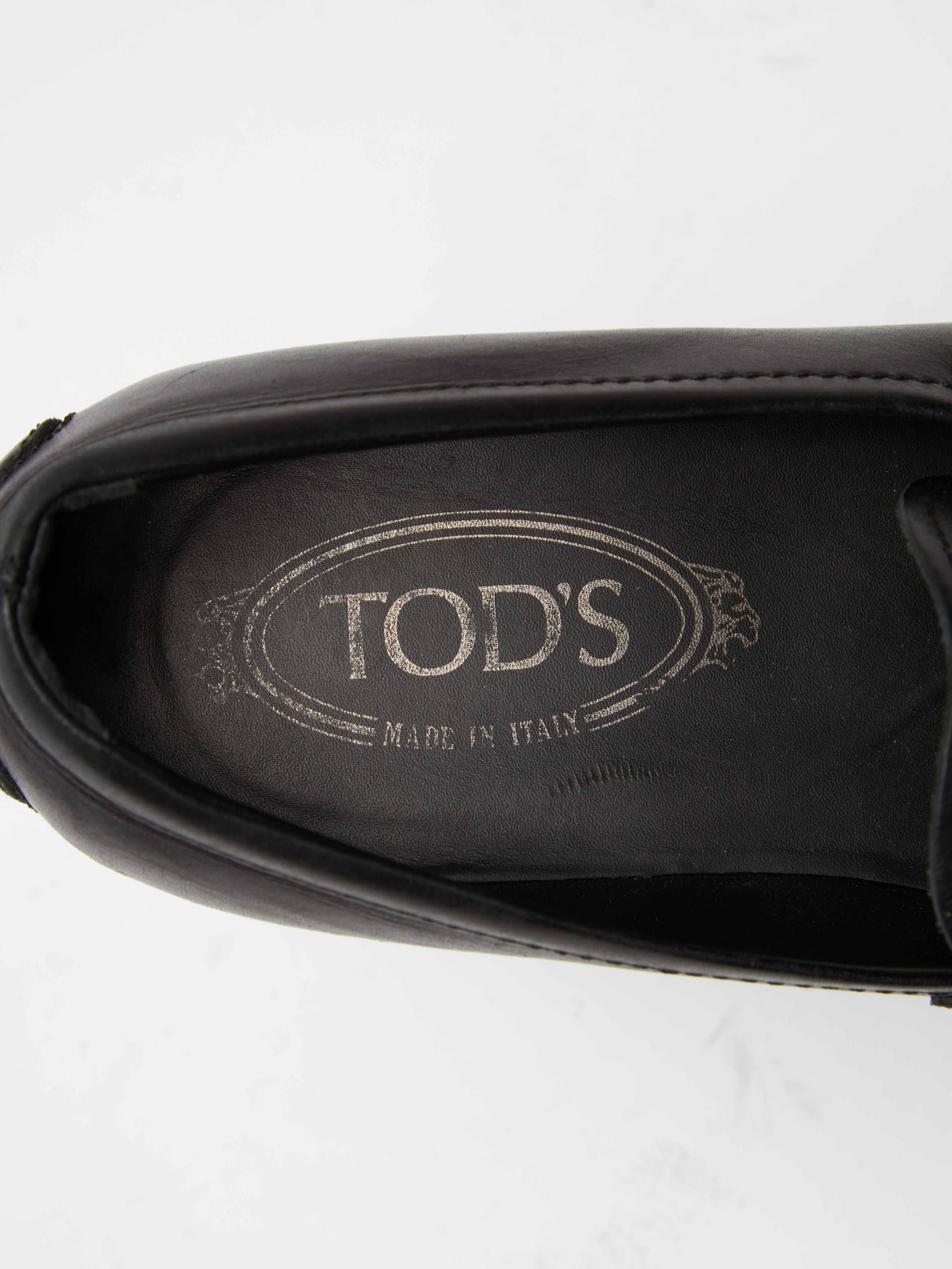 Tod's Black Loafers Size US 5.5 / EU 38 - 7 Thumbnail