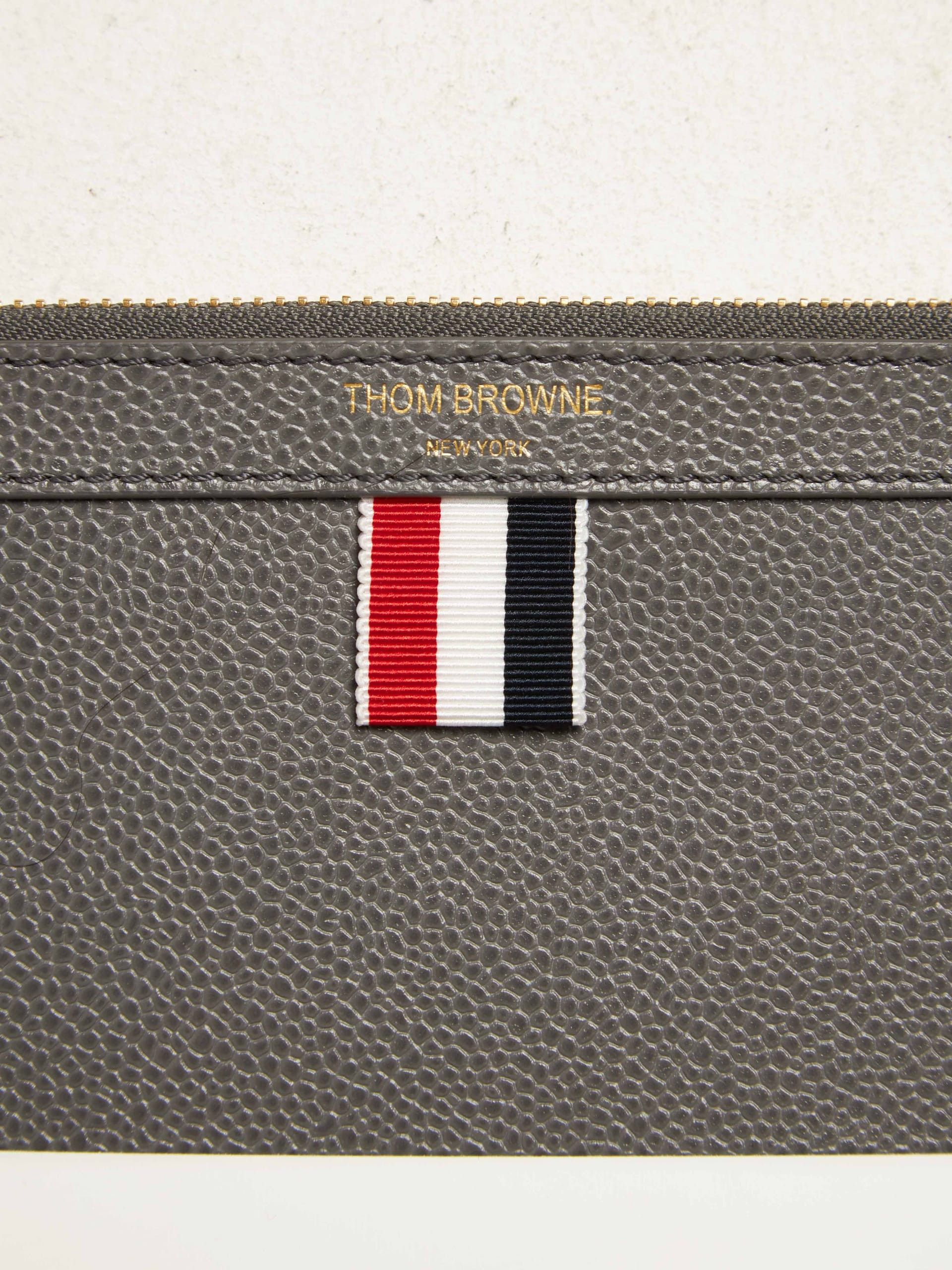 Thom Browne Gray Multicolour Lining Zip Bag Size ONE SIZE - 4 Thumbnail